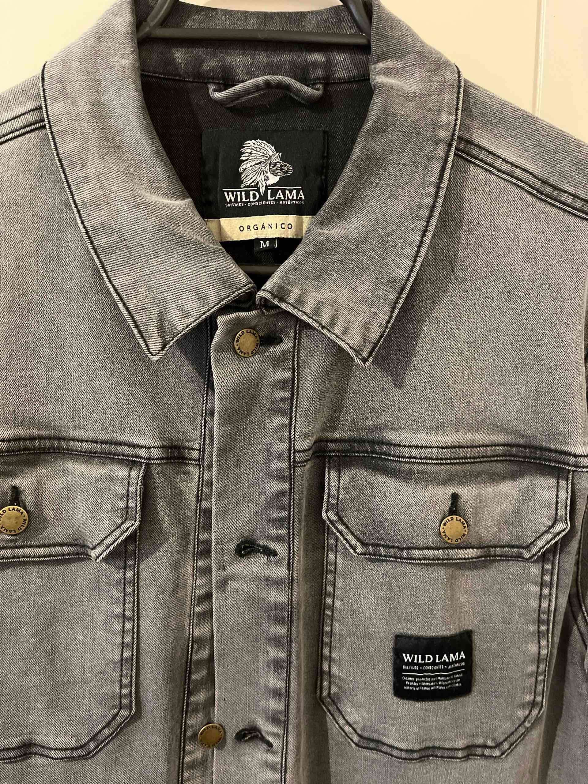 Chaqueta denim gris Wild Lama - miniatura 2