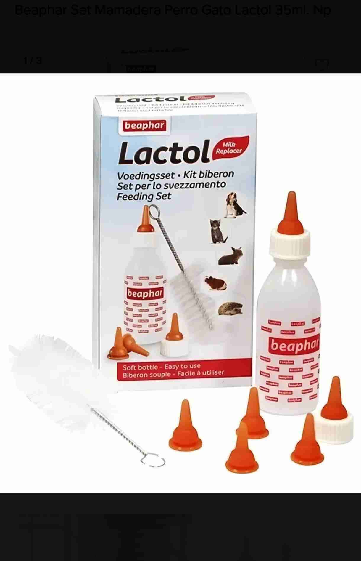 Set mamadera para mascotas Beaphar