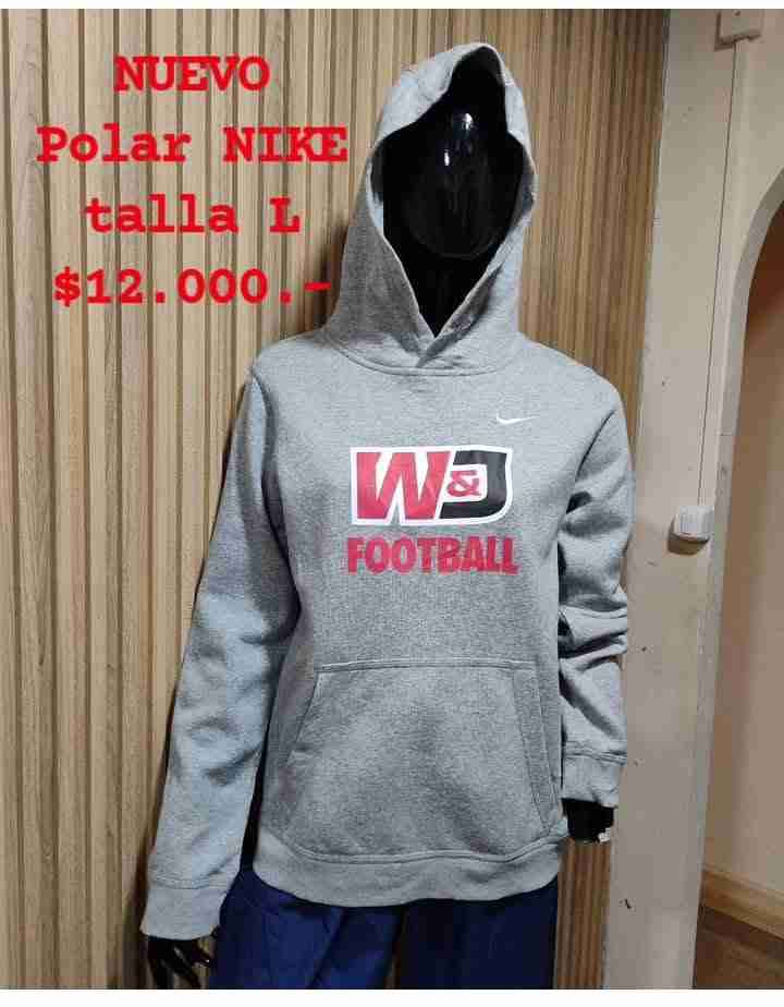 Polerón Nike gris con capucha