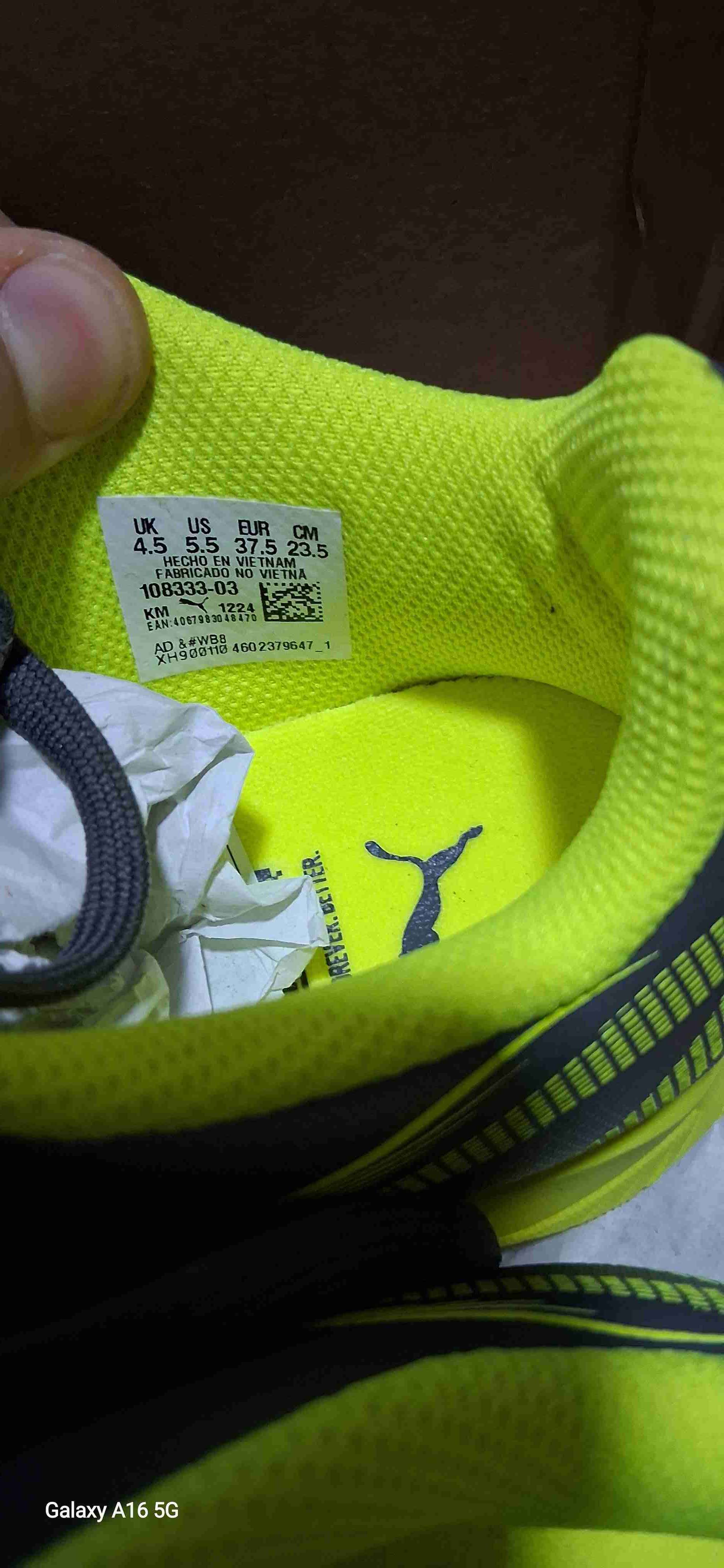 Zapatos deportivos Junior Plata-Amarillo numero - miniatura 2