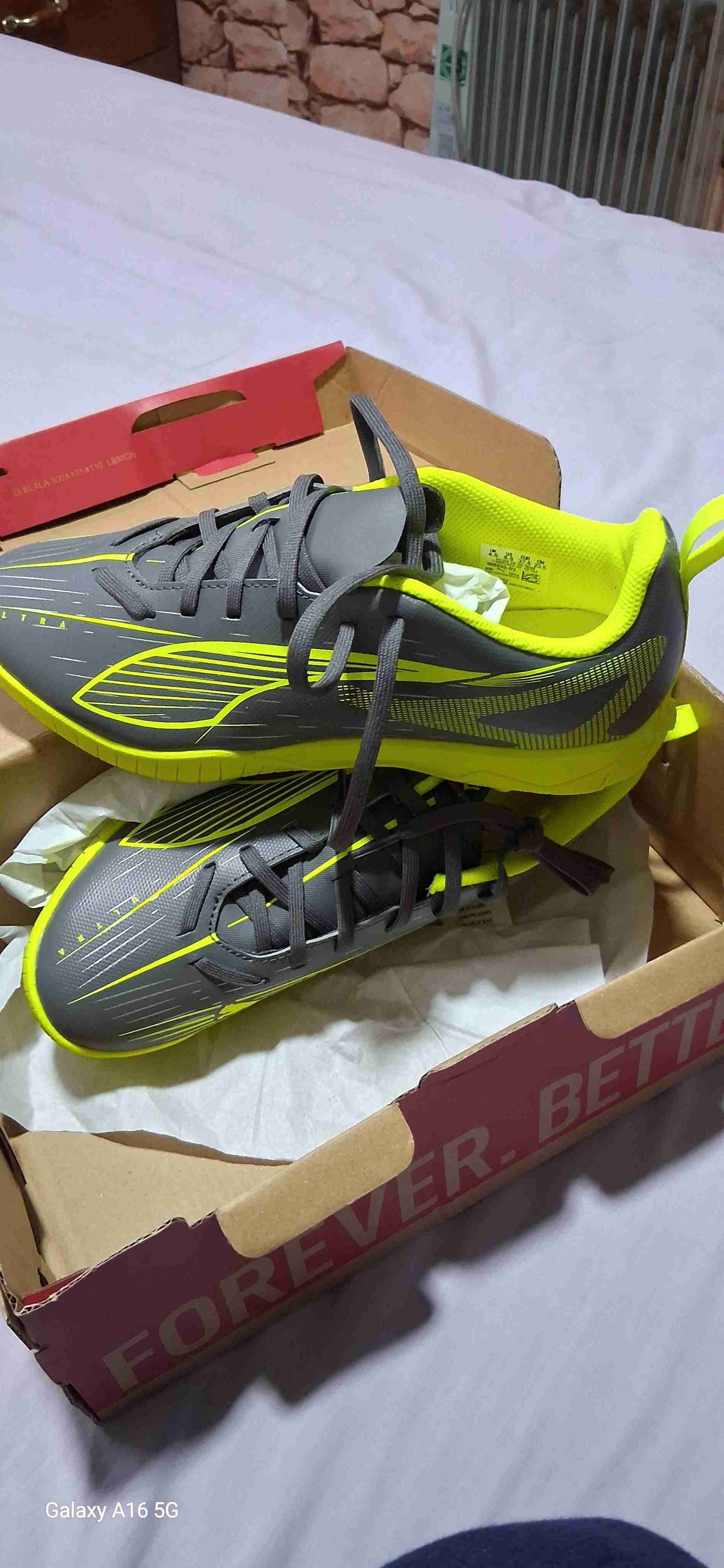 Zapatos deportivos Junior Plata-Amarillo numero - miniatura 4