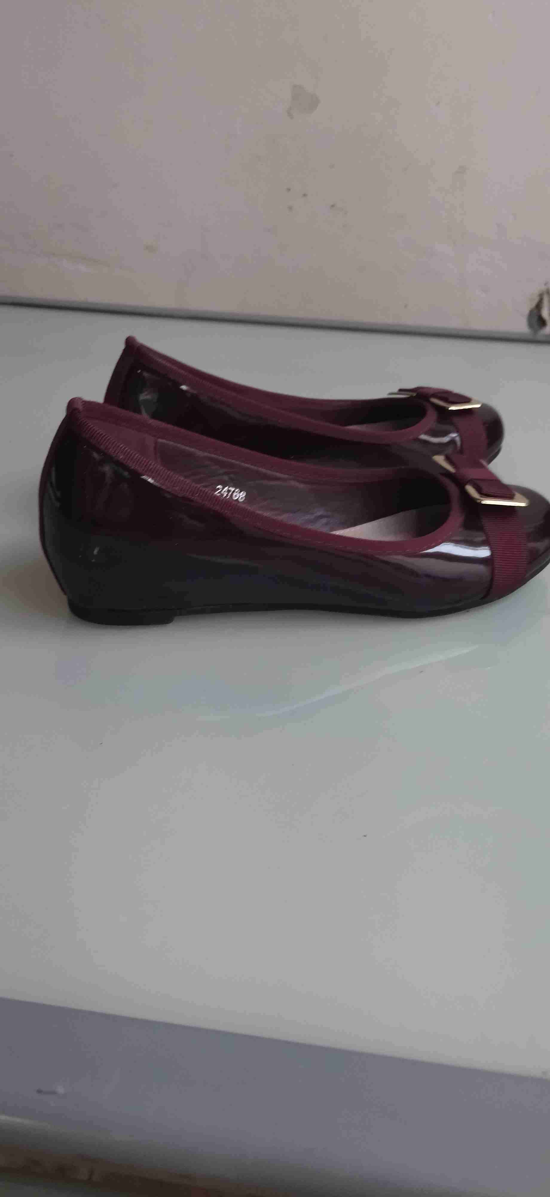 Bailarinas burdeos con moño - 2