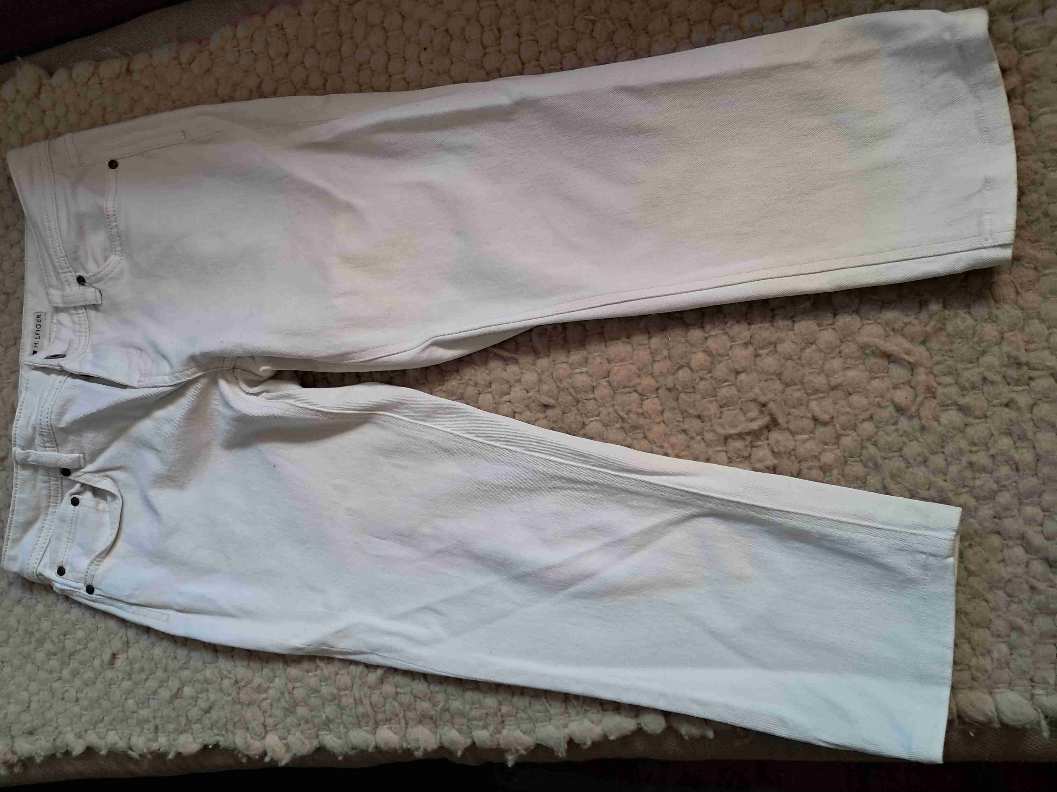 Jeans blancos capri, mujer - miniatura 1