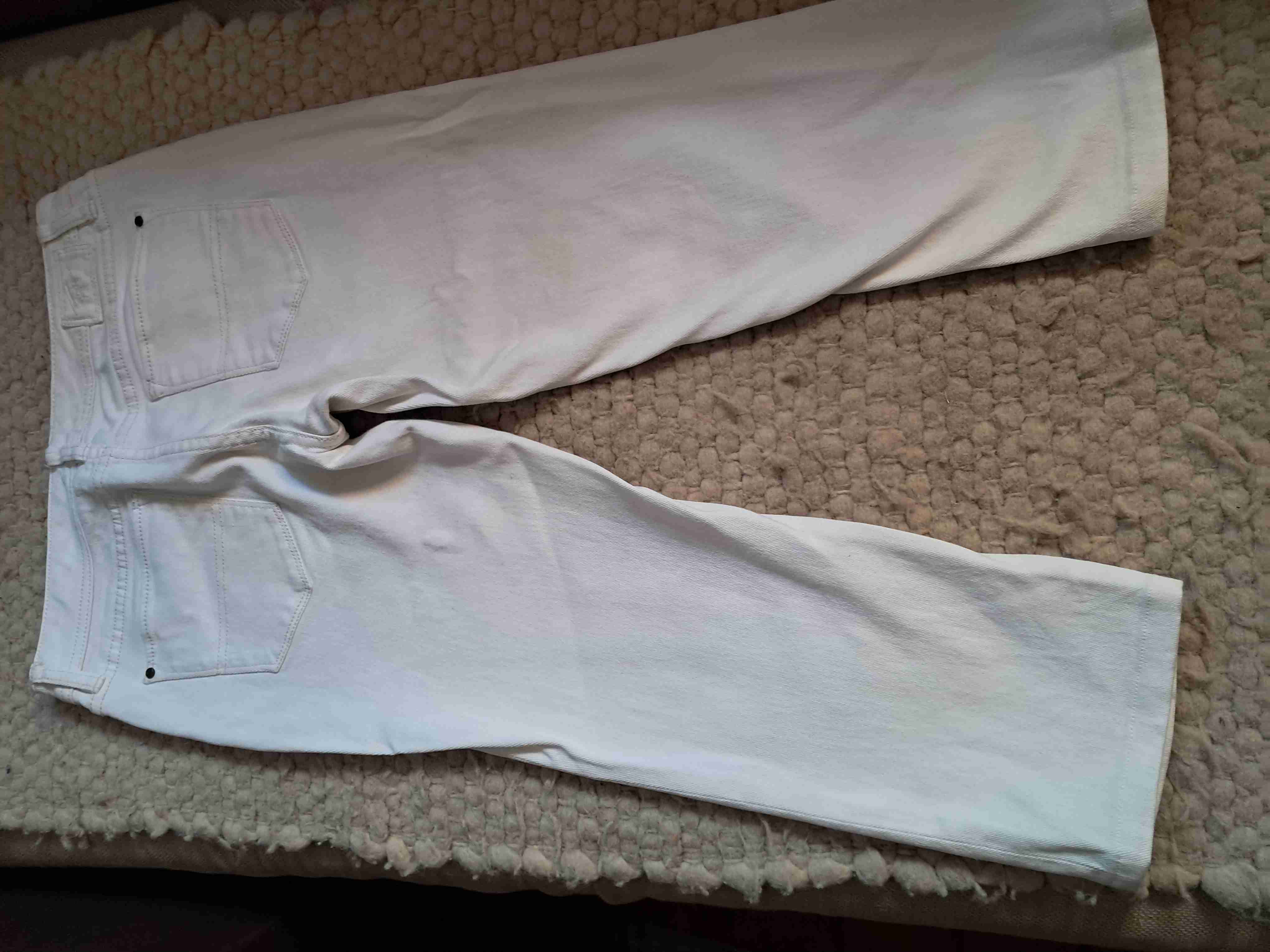 Jeans blancos capri, mujer - miniatura 2