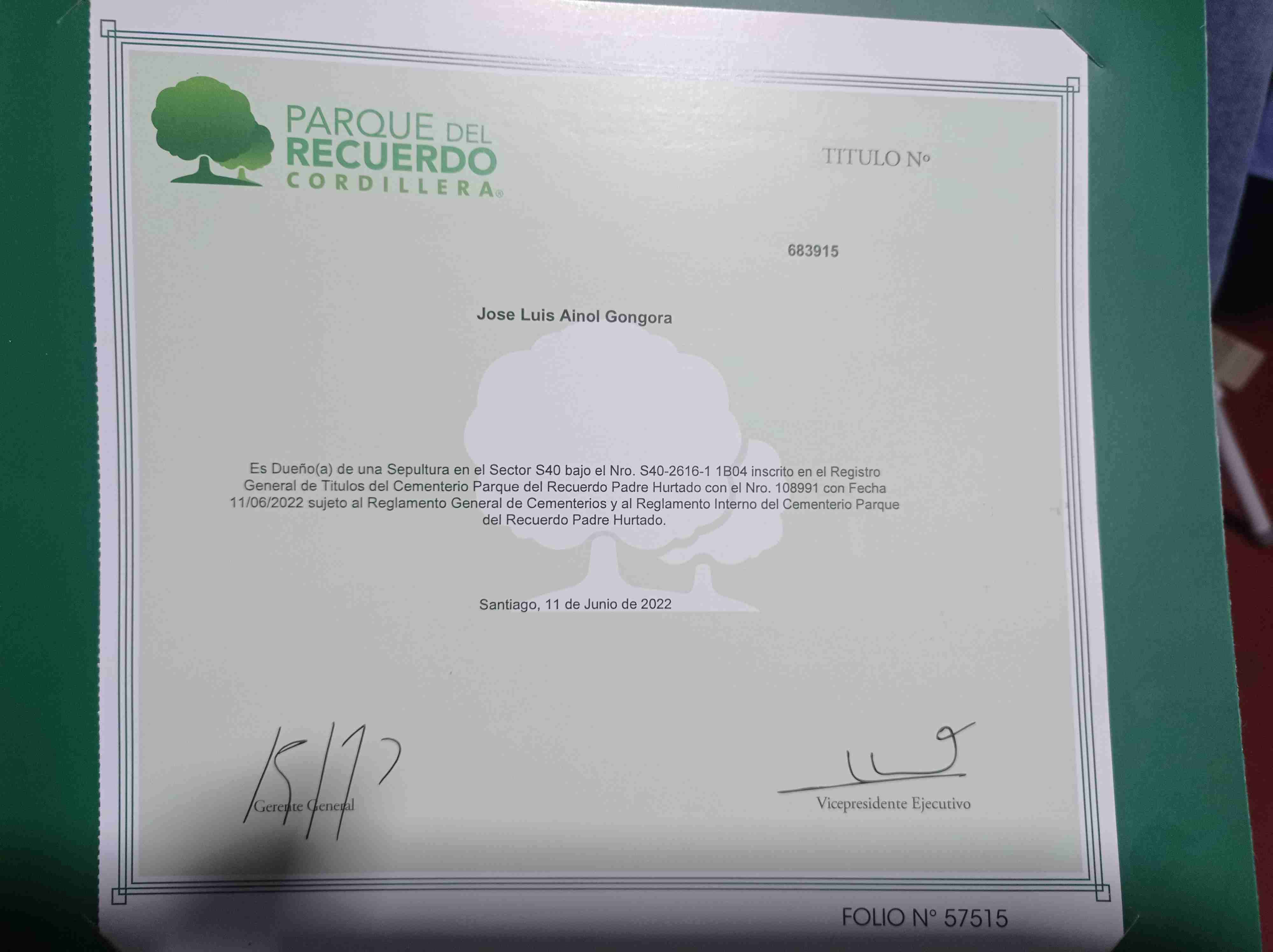 Vendo Sepultura Familiar - miniatura 1