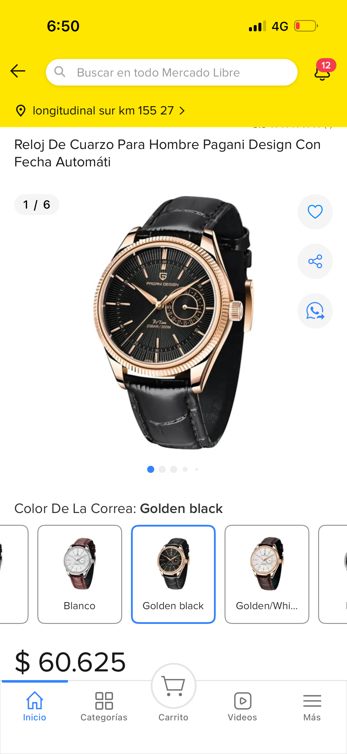 Reloj Pagani Design nuevo - miniatura 3