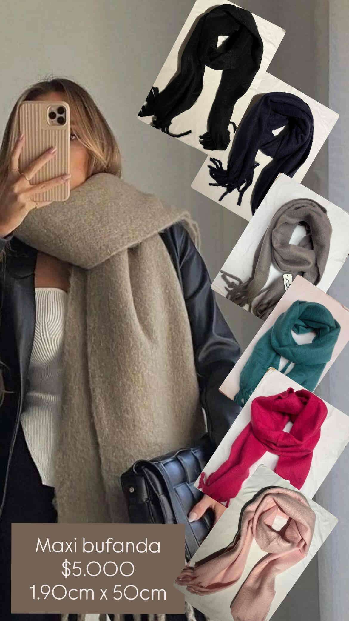 Maxi bufanda de lana