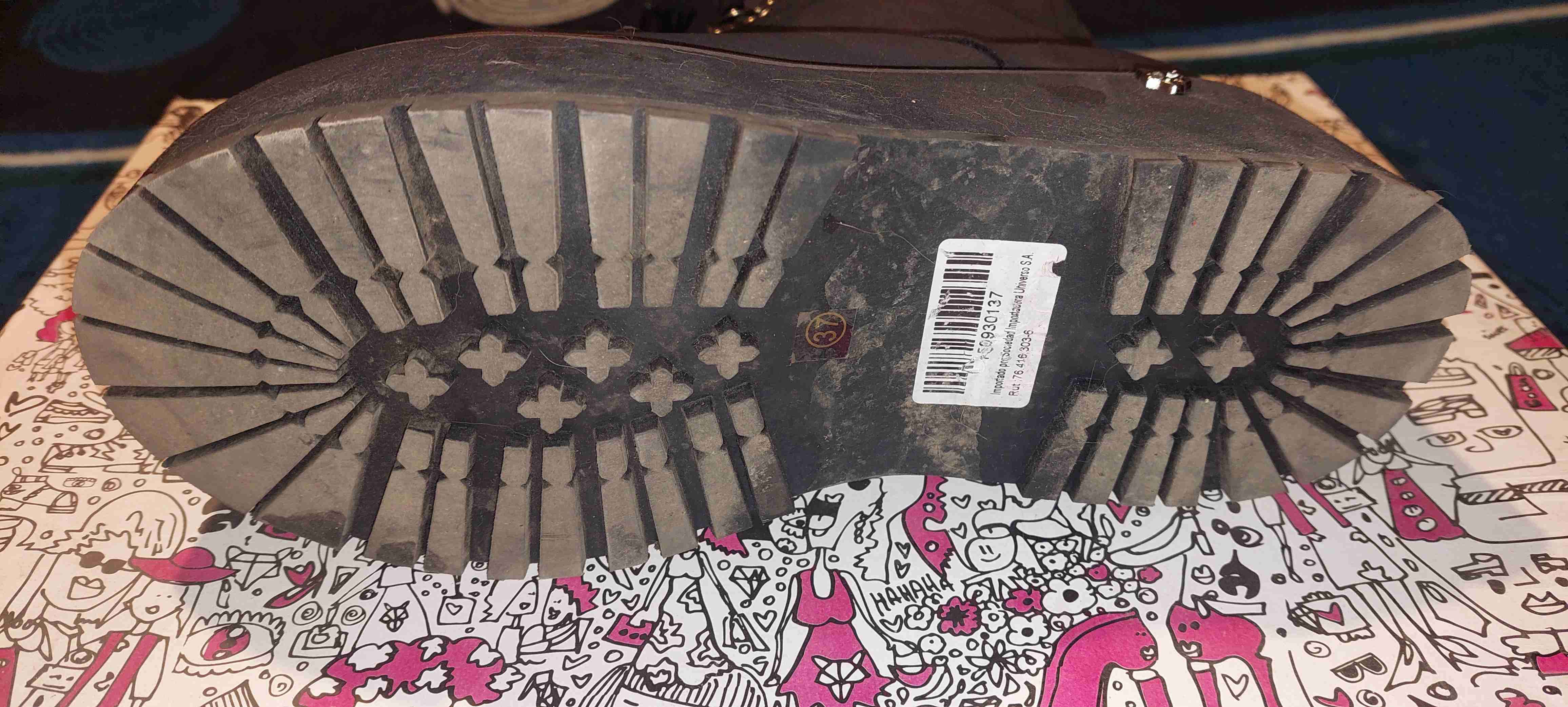 Botas negras con plataforma y tachas - miniatura 5