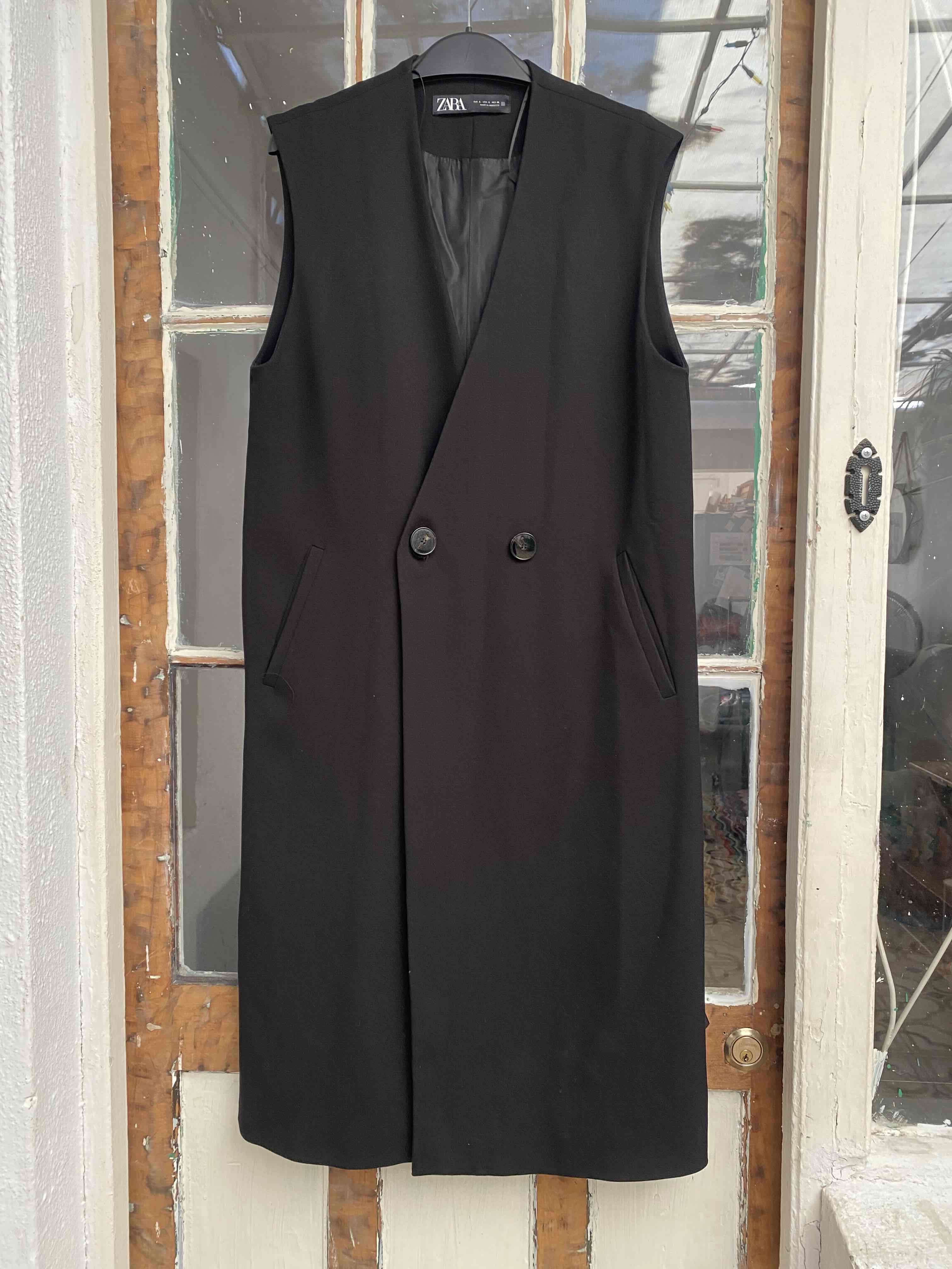 Chaleco sin mangas negro - 1