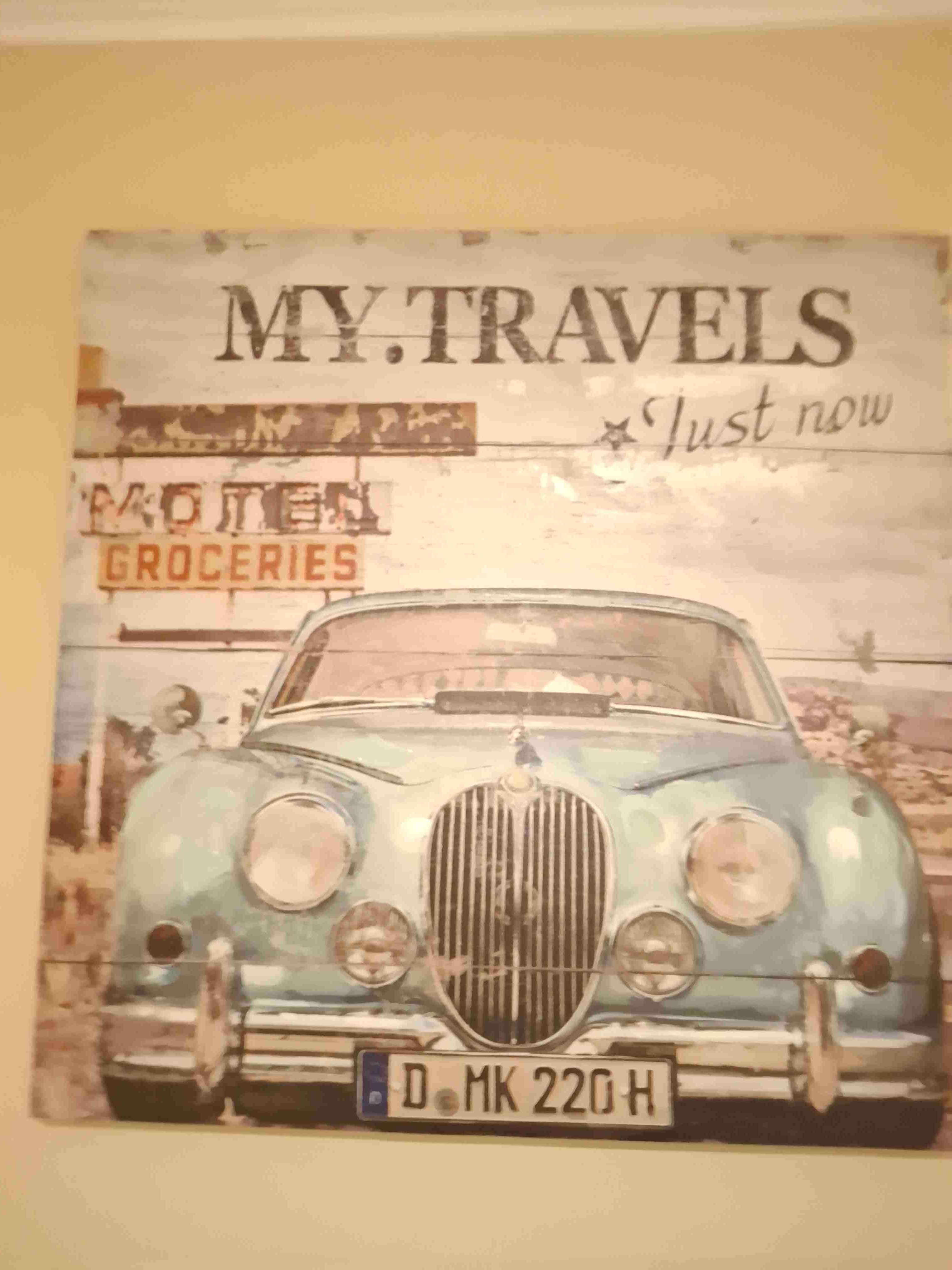 Cuadro vintage auto clásico