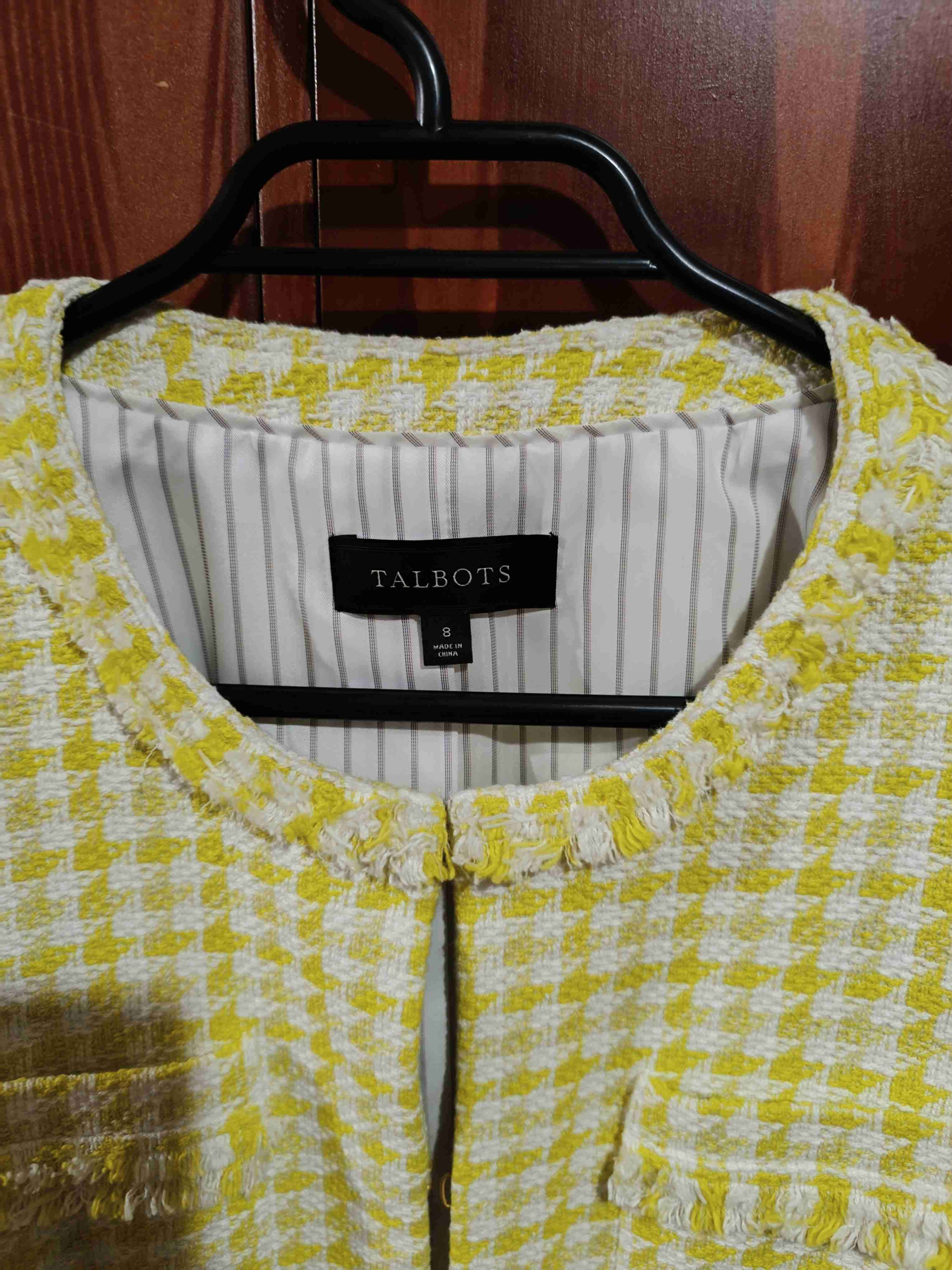 Chaqueta de tweed amarilla Talbots - 2