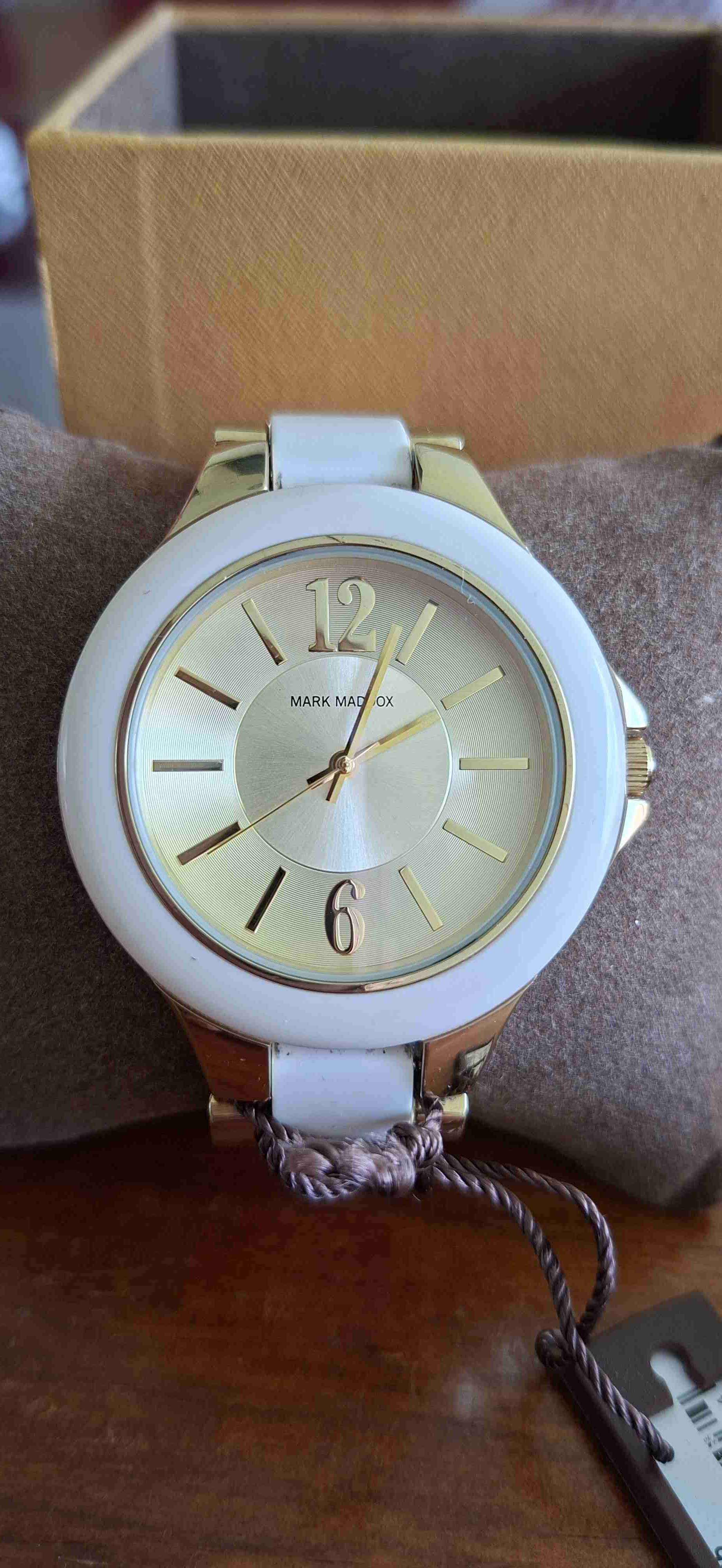 Reloj Mark Maddox dorado y blanco - miniatura 1