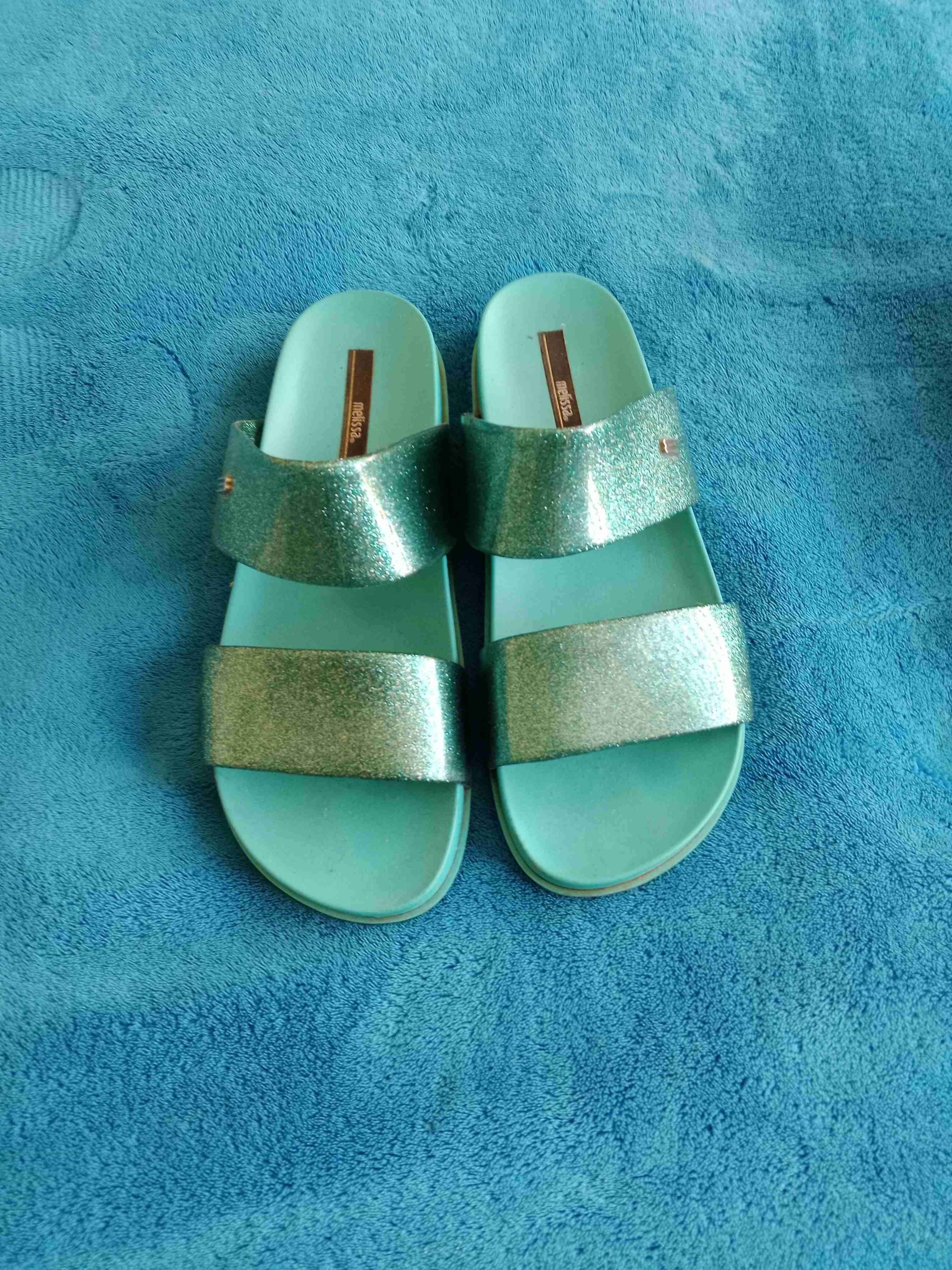 Sandalias azul con brillo Marca Melissa - 1
