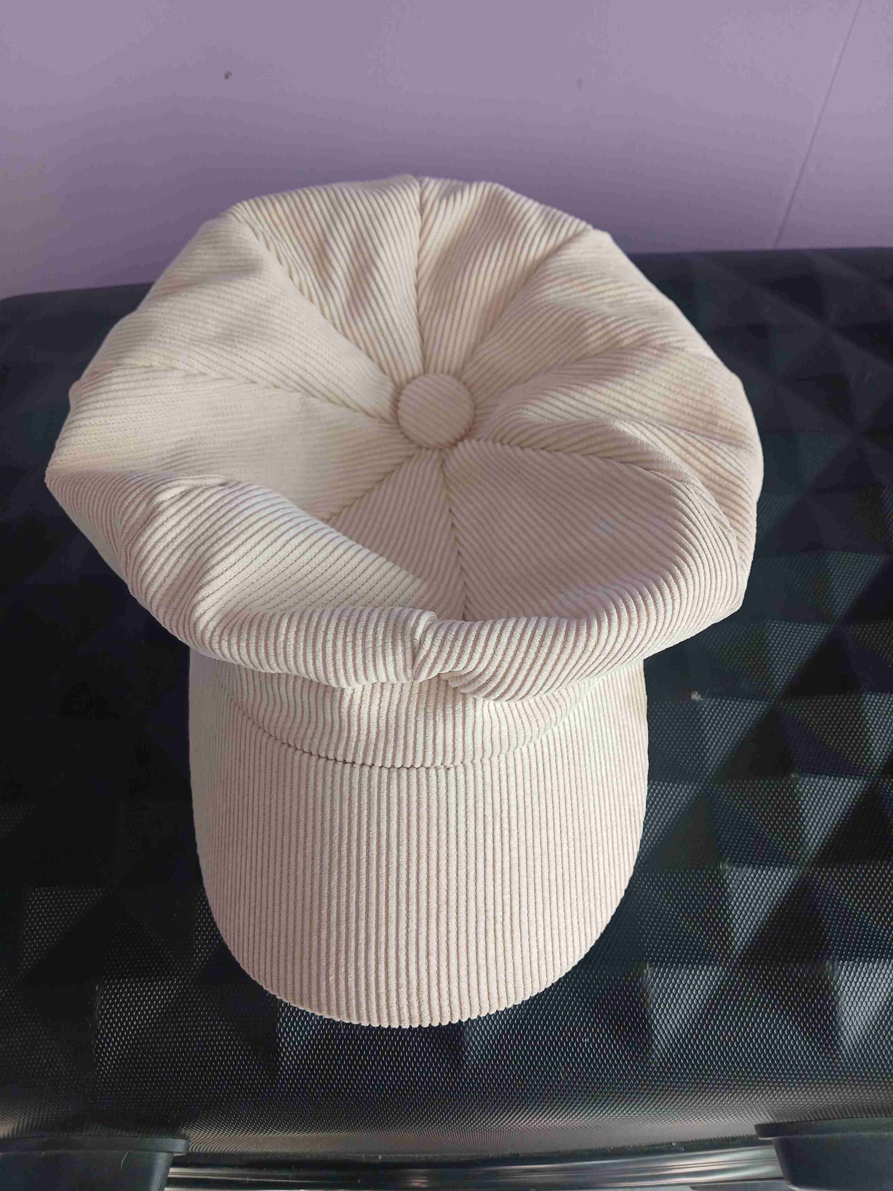 Boina beige de pana - miniatura 2