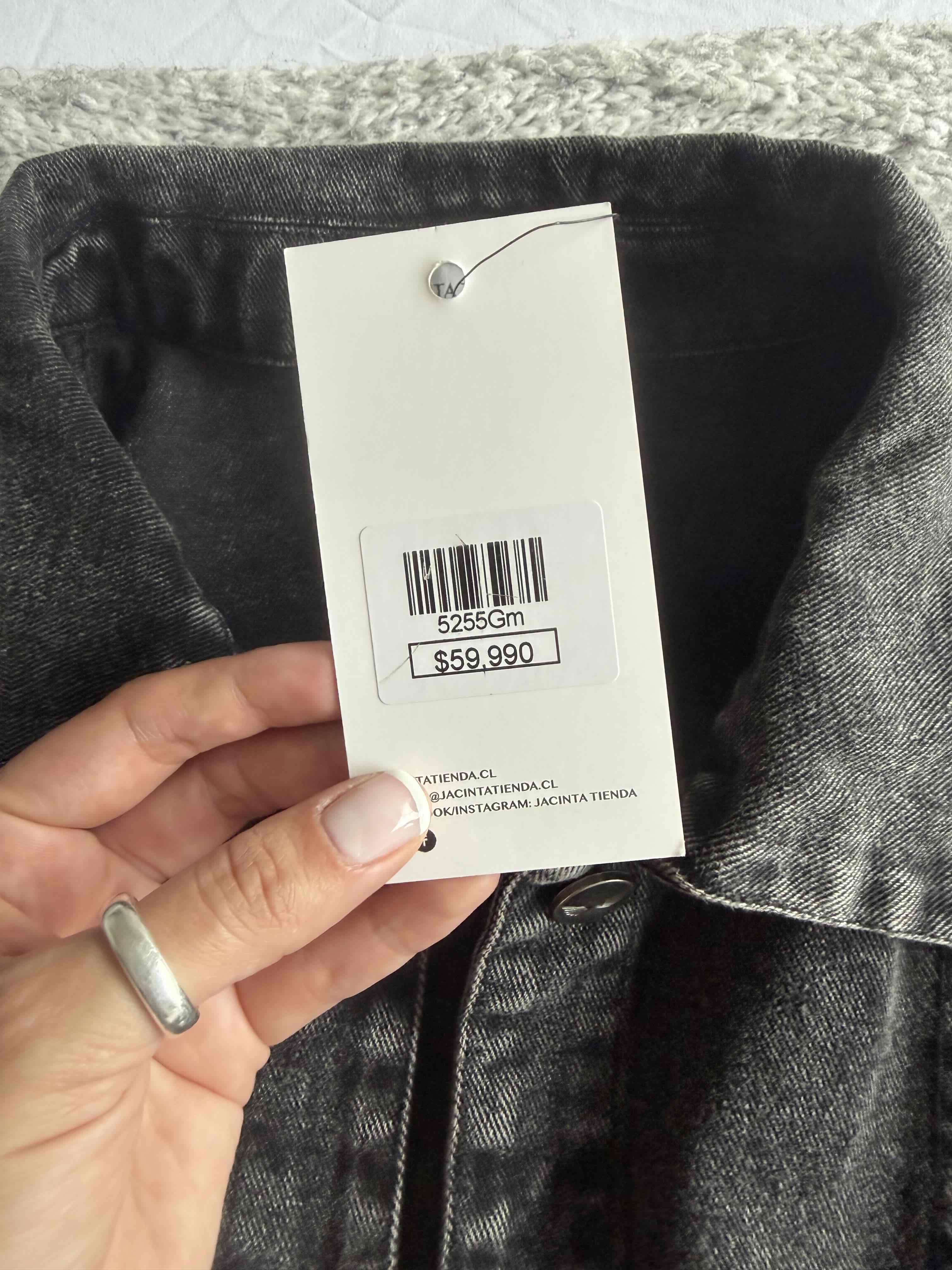 Chaqueta de mezclilla negra Jacinta Tienda - miniatura 2