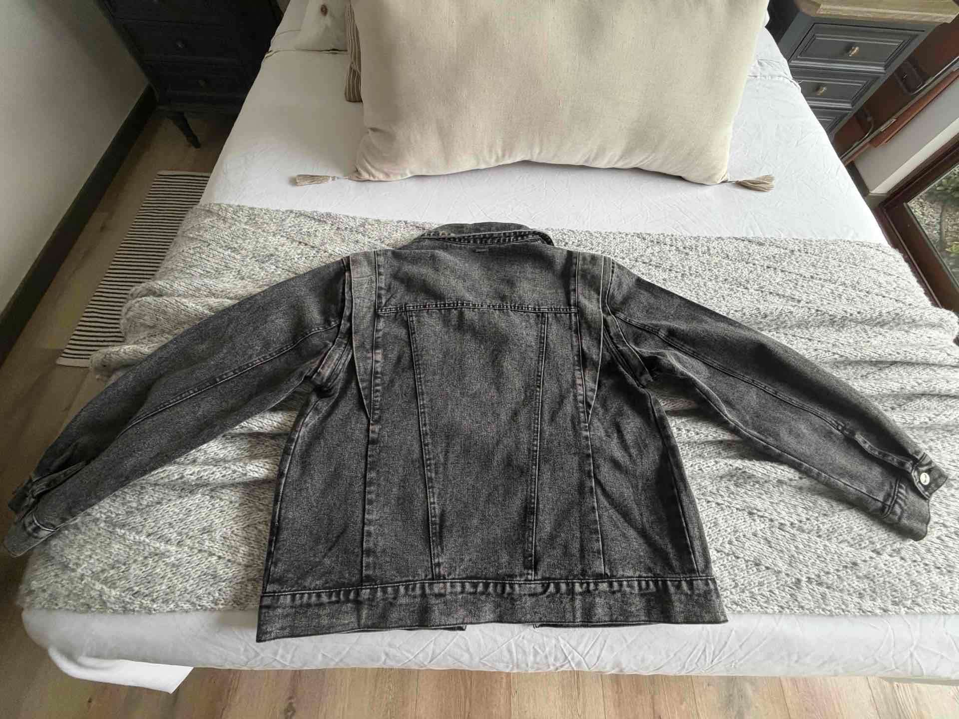 Chaqueta de mezclilla negra Jacinta Tienda - miniatura 3