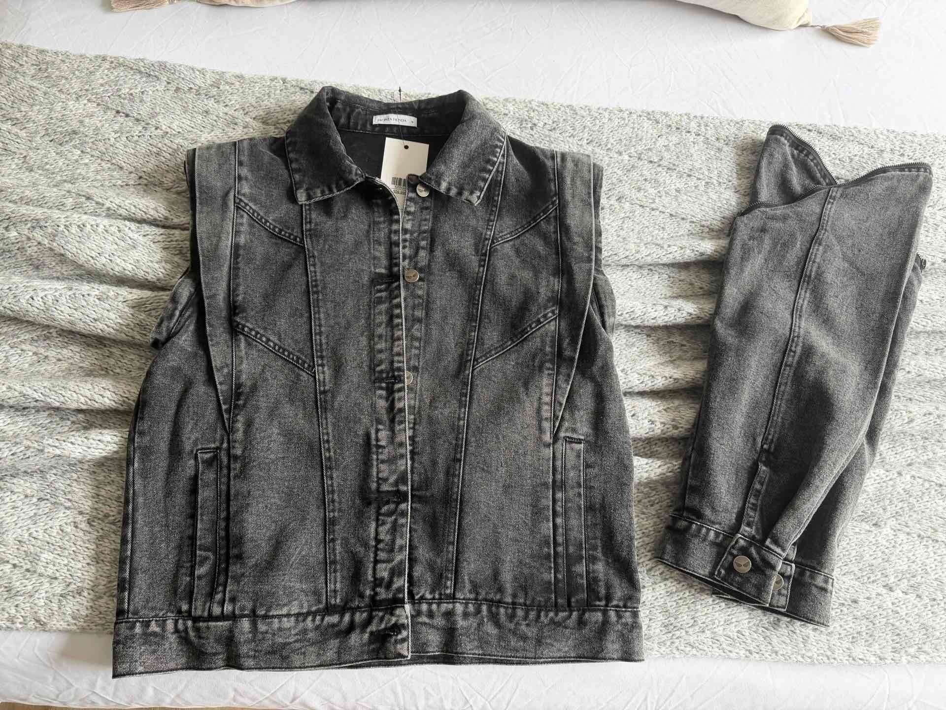 Chaqueta de mezclilla negra Jacinta Tienda - miniatura 6