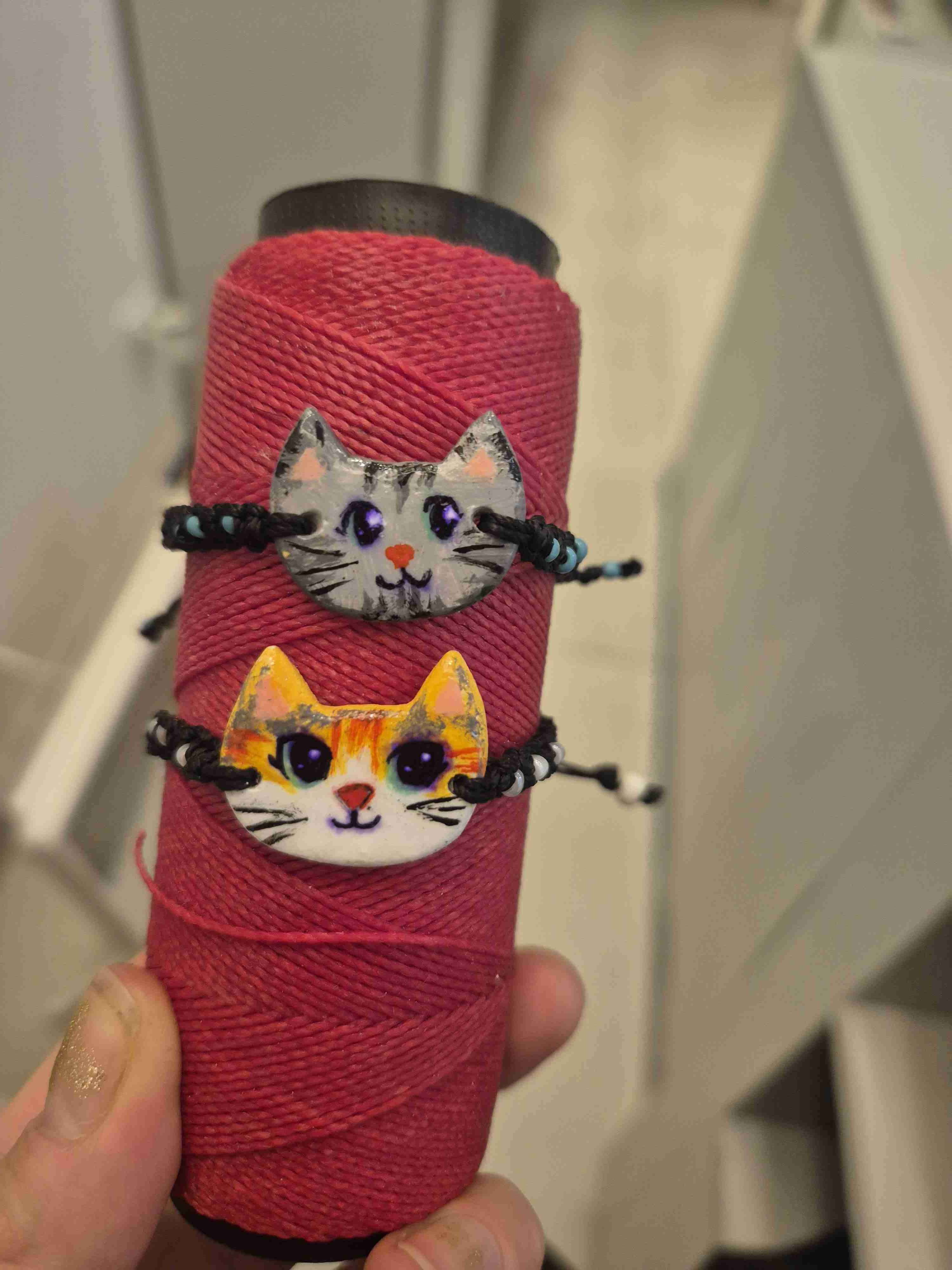 Pulseras de gato hechas a mano - 2