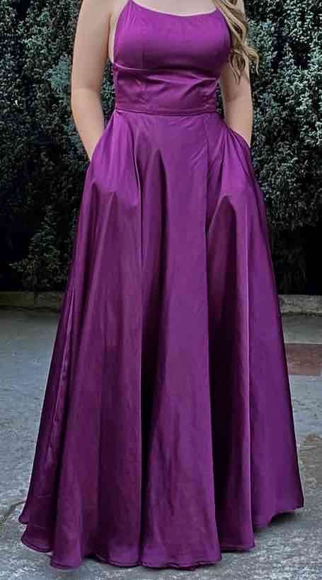 Vestido Fiesta color morado - 1