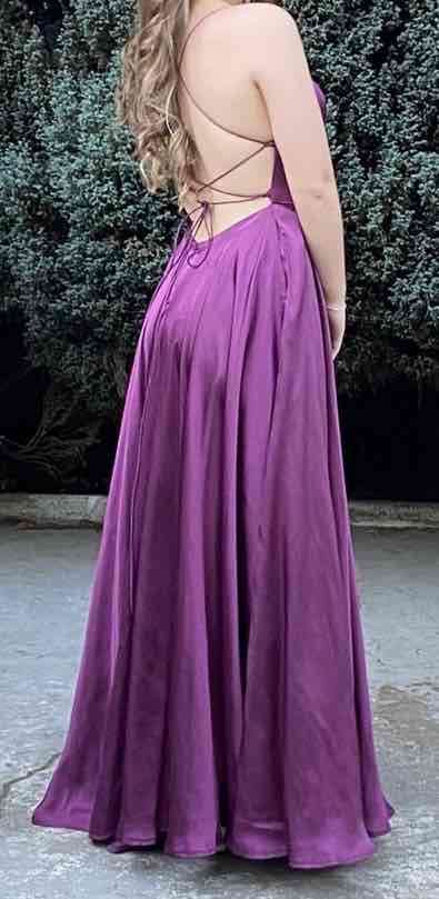 Vestido Fiesta color morado - 2
