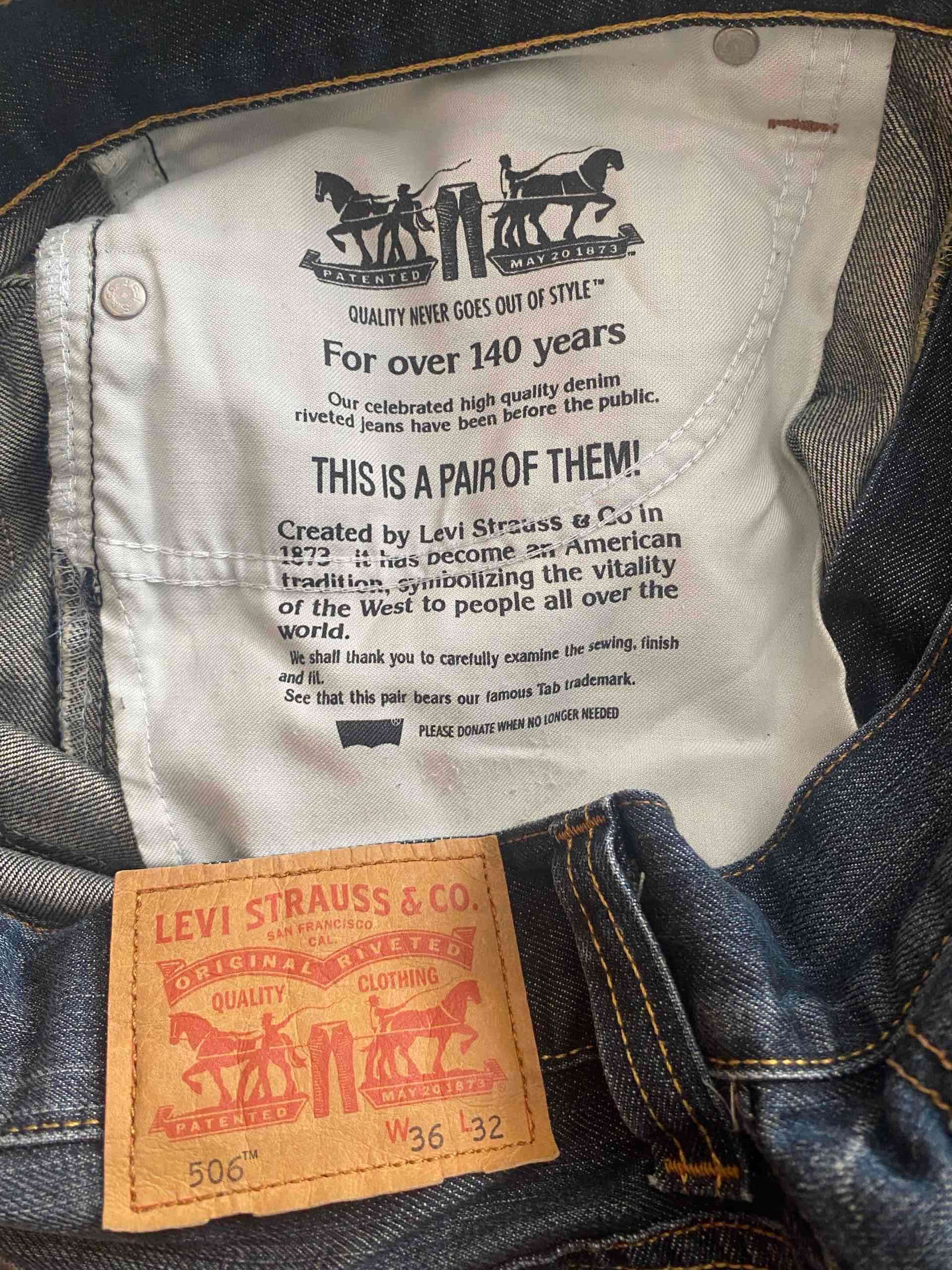 Jeans Levi's 506 clásicos . Talla 36/32 - 5