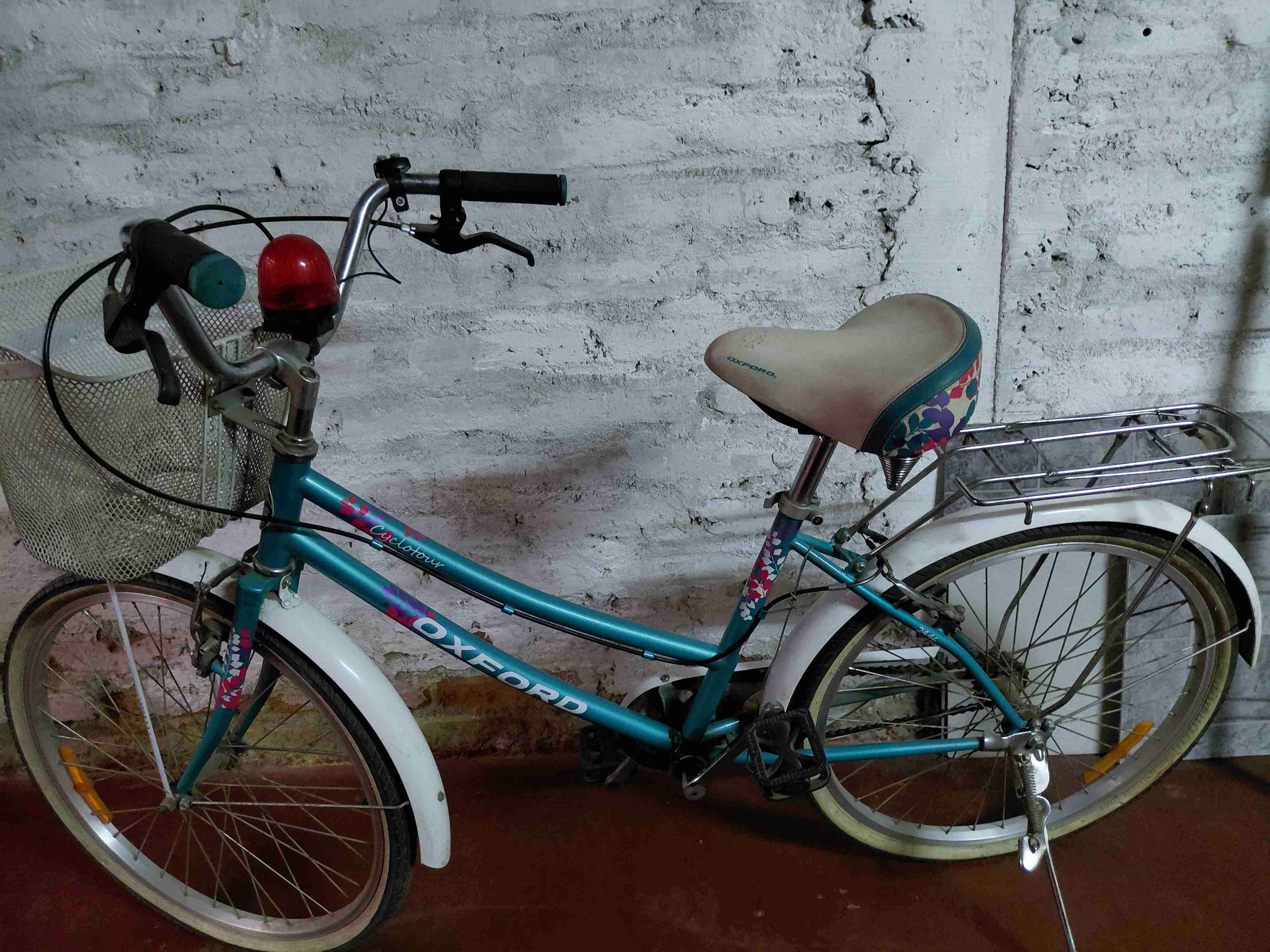 Bicicleta Oxford azul con canasto - 1