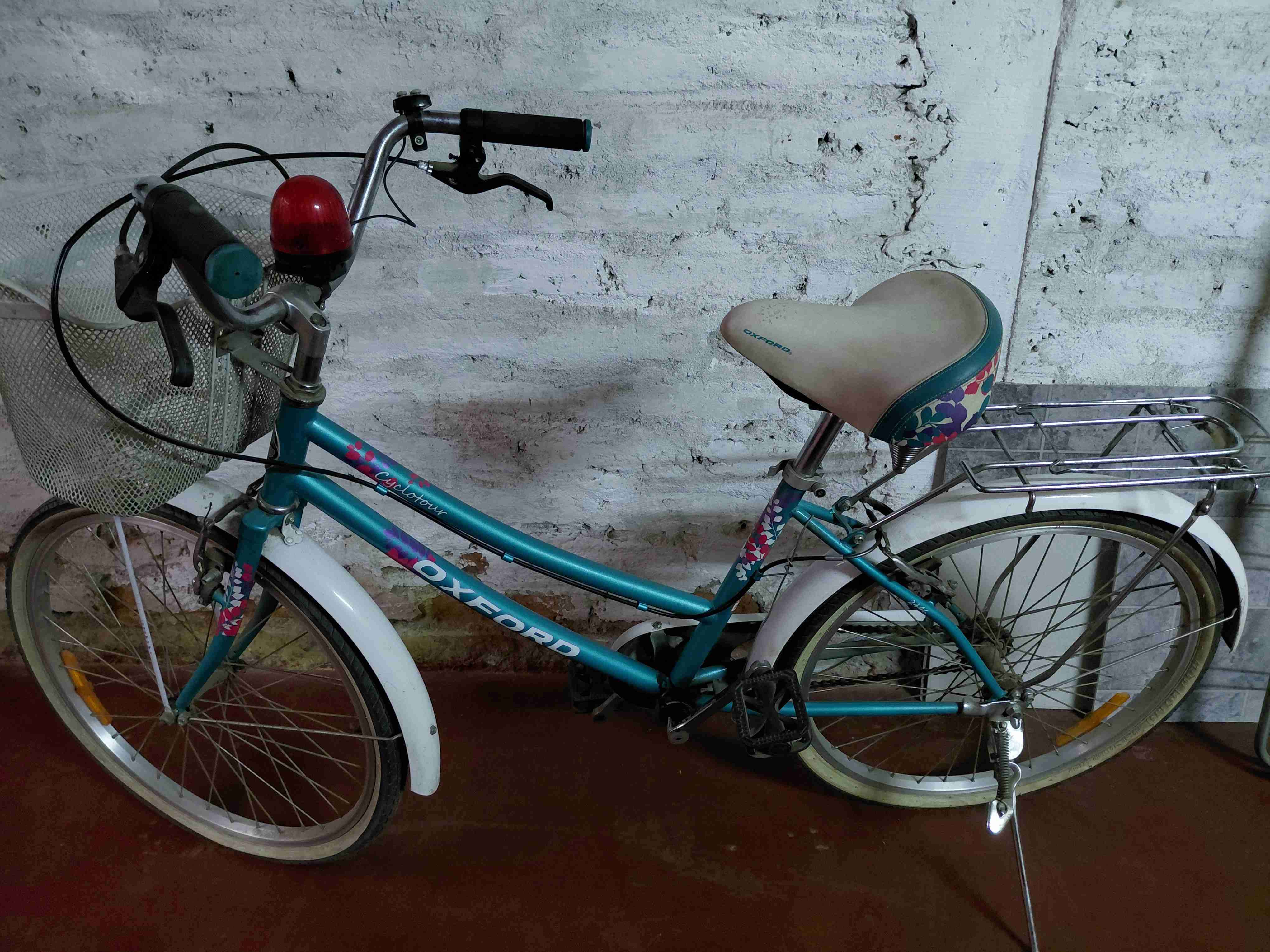 Bicicleta Oxford azul con canasto - 2