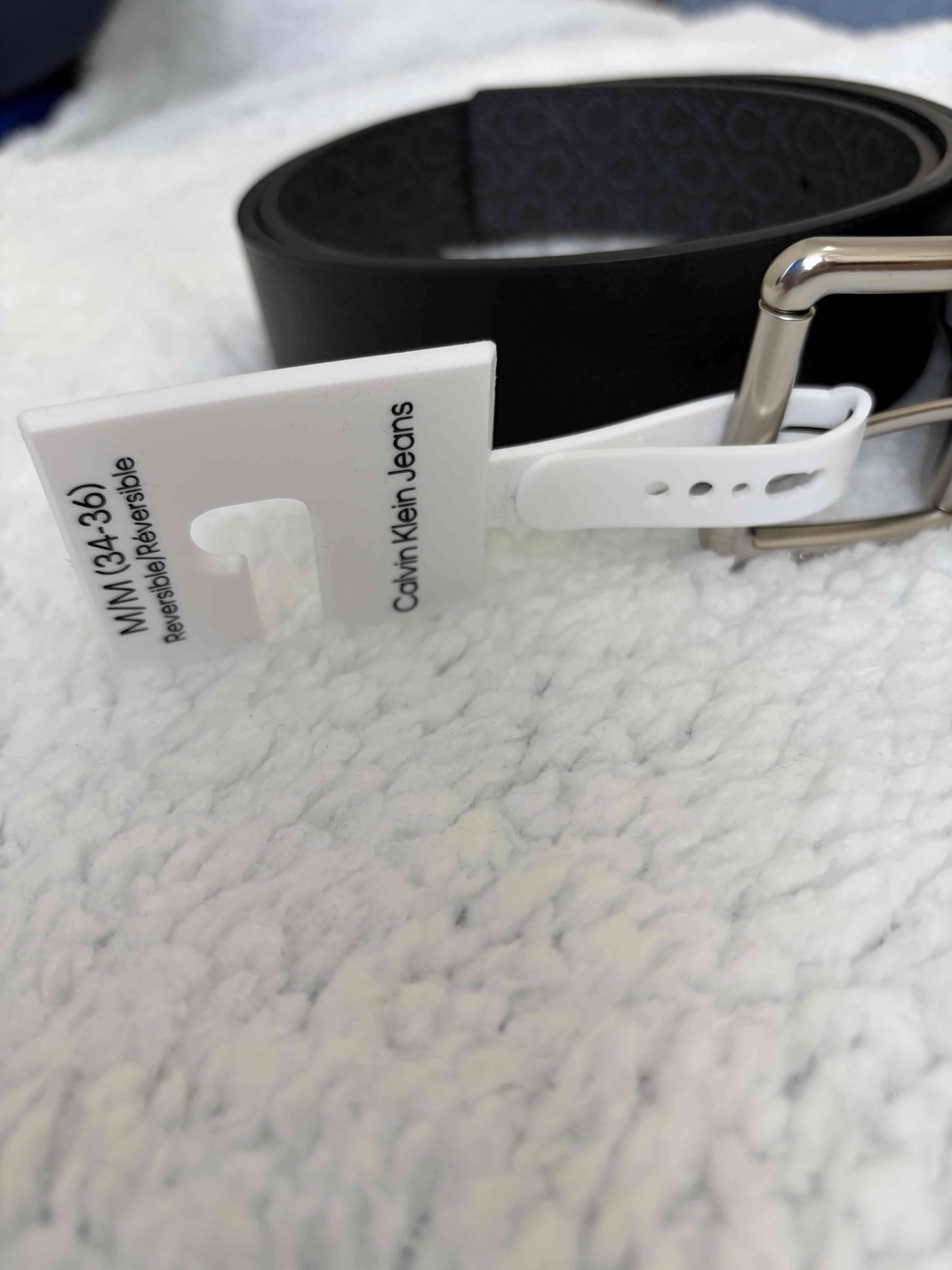 Cinturón negro elegante CK - miniatura 3