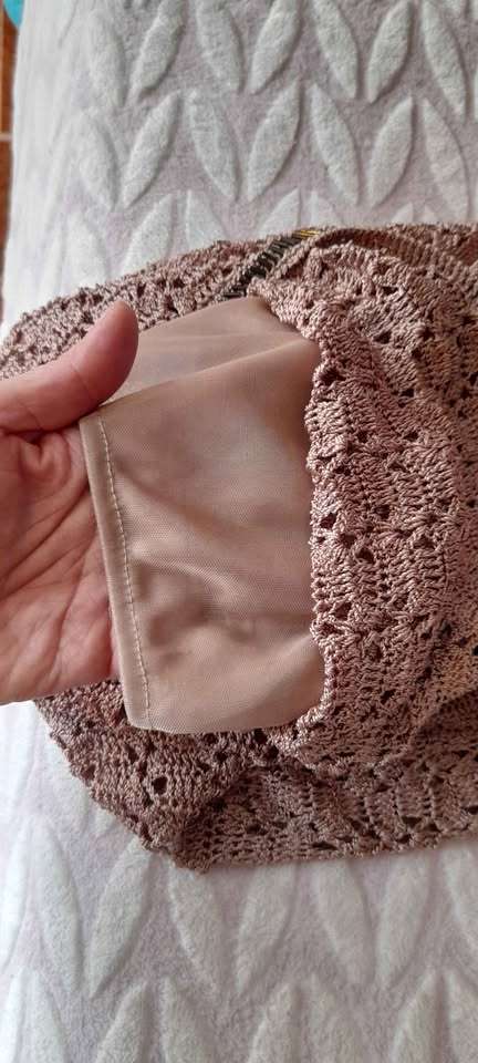 Vestido tejido beige - 2