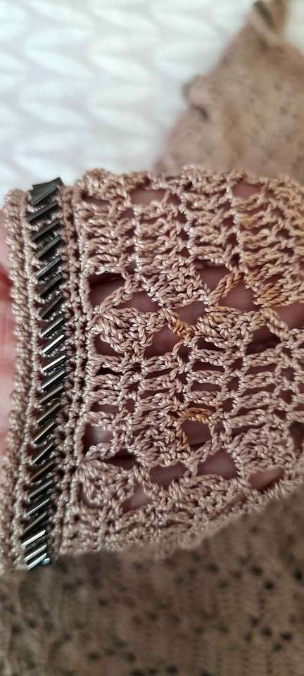 Vestido tejido beige - 3