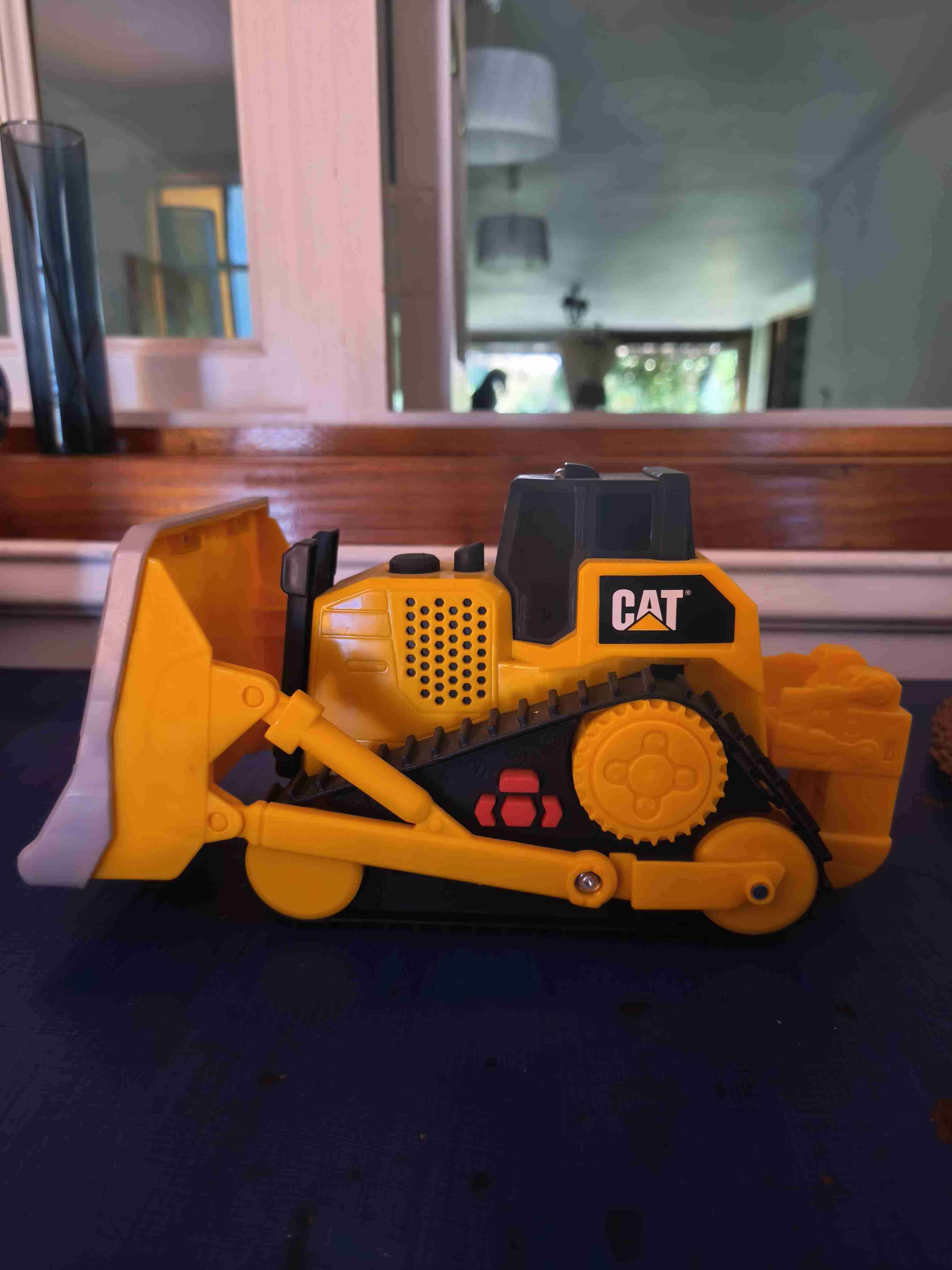 Excavadora de juguete CAT amarilla + perchero - 3