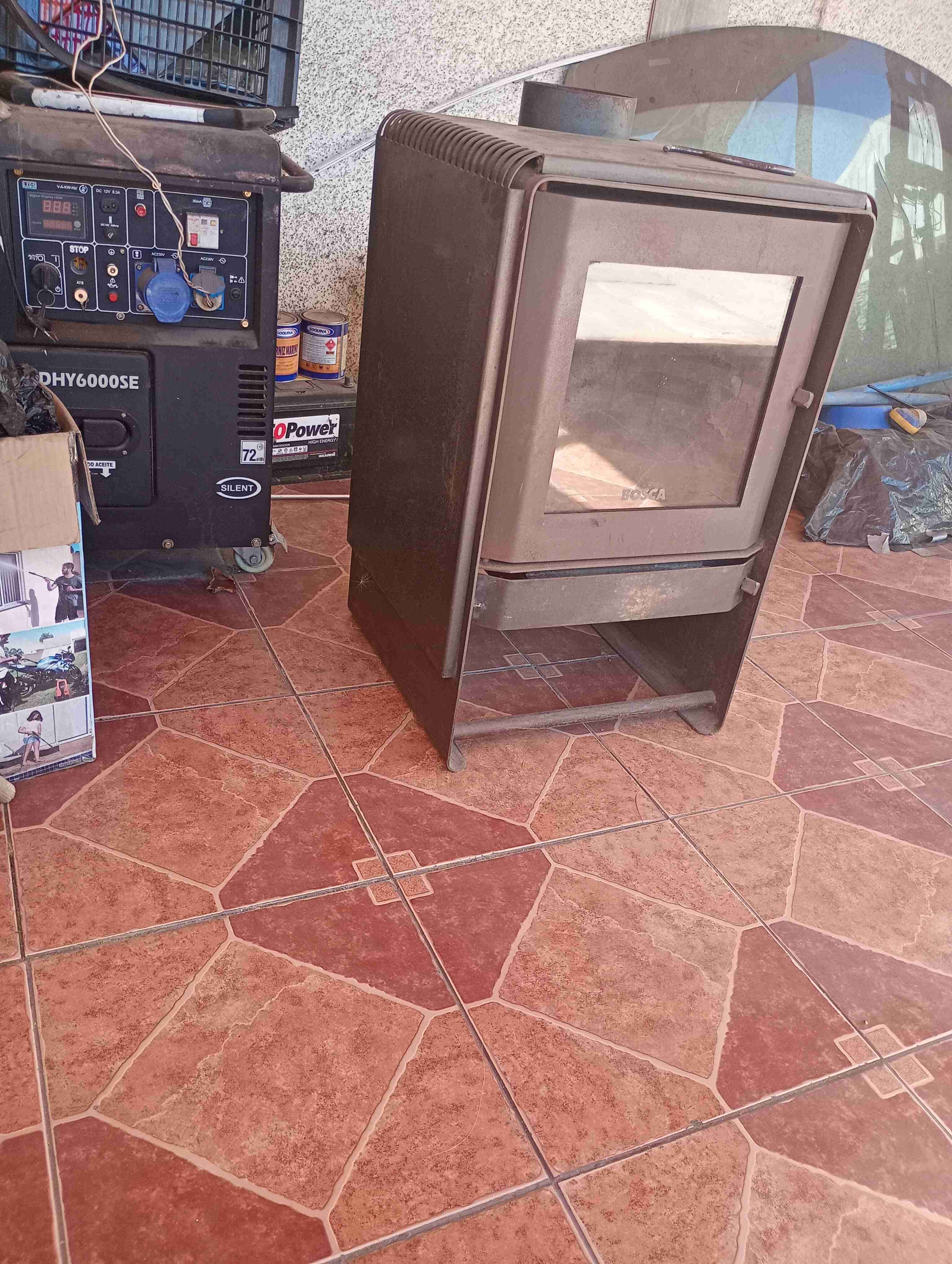 Estufa a leña Bosca