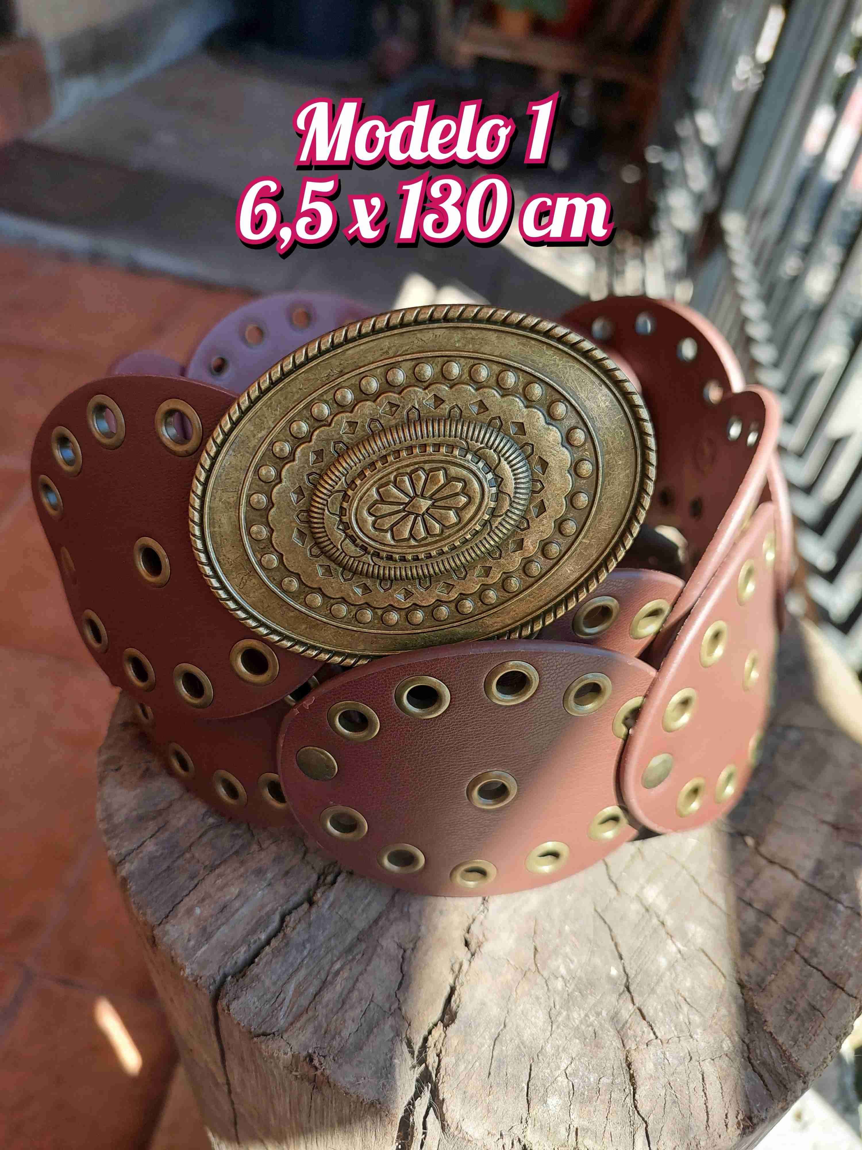 Cinturón con hebilla metálica - 3