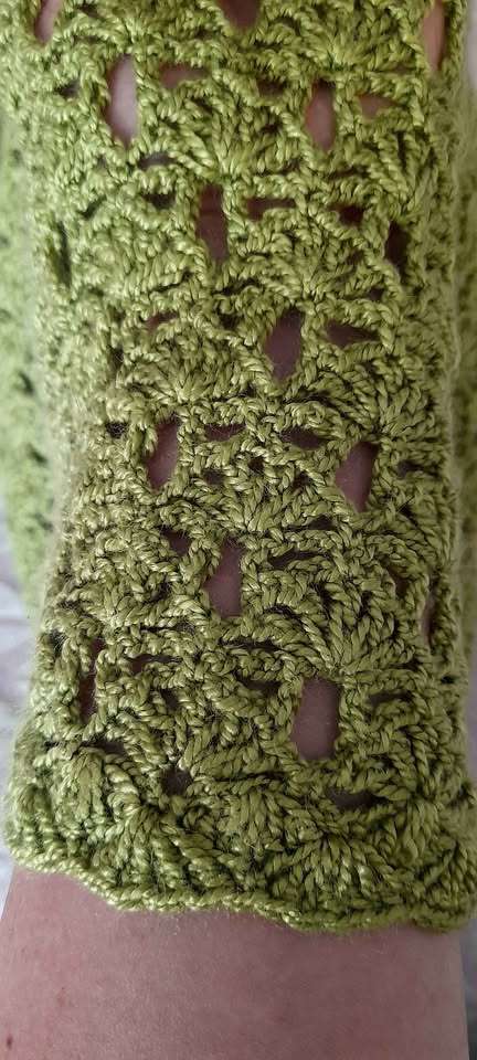 Vestido tejido verde oliva - miniatura 2