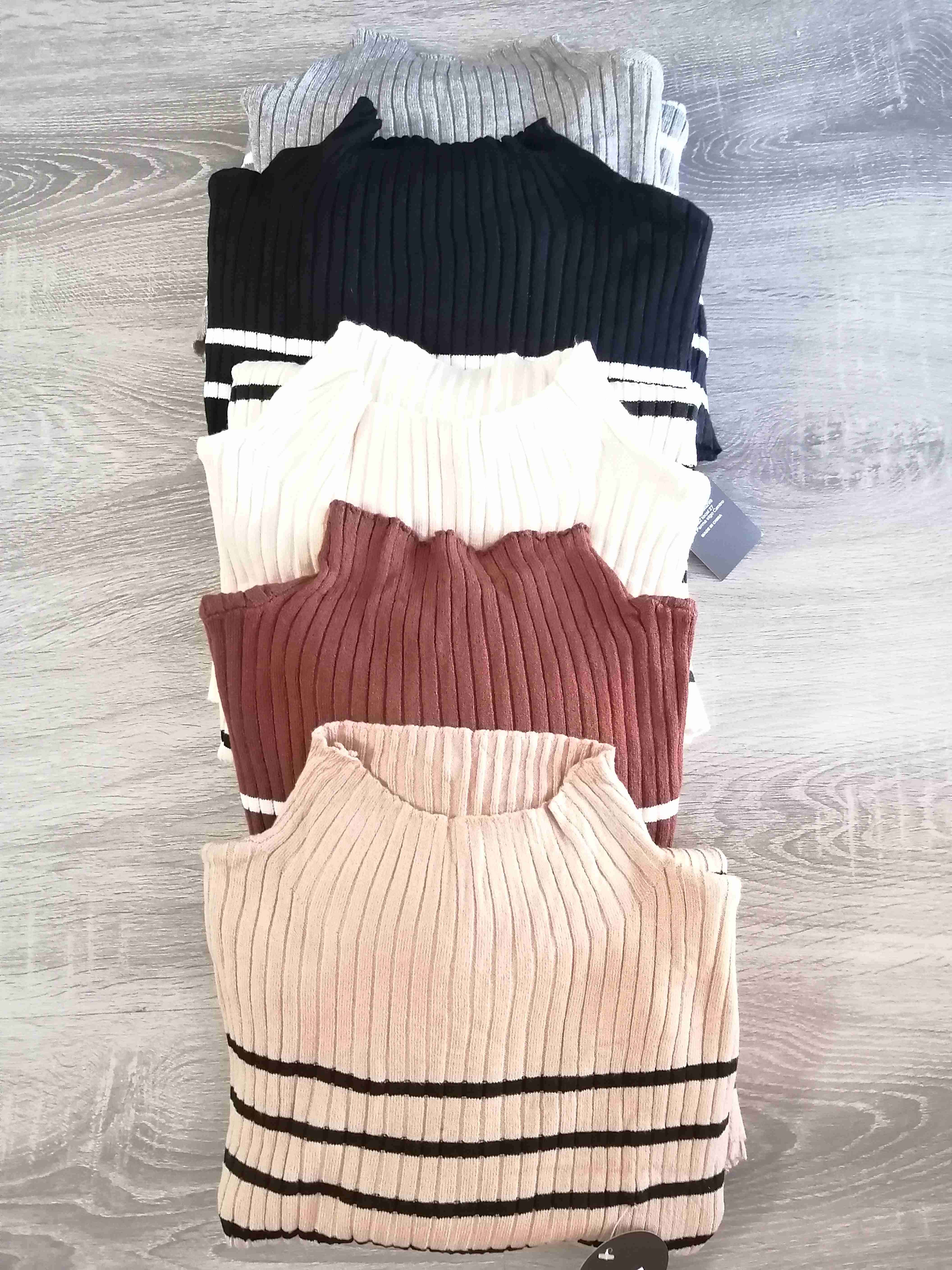 Chaleco de lanilla a rayas - miniatura 3