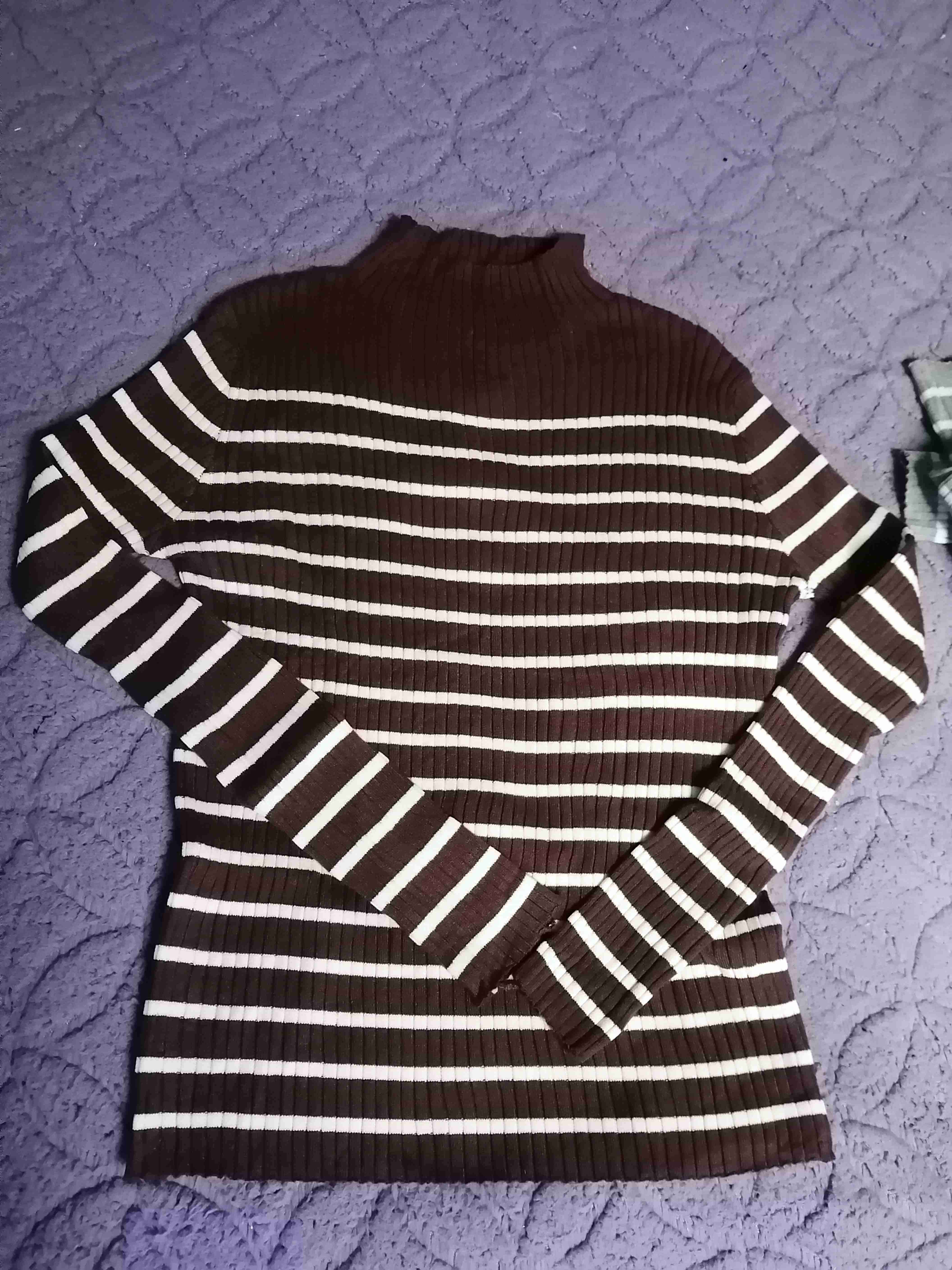 Chaleco de lanilla a rayas - miniatura 4