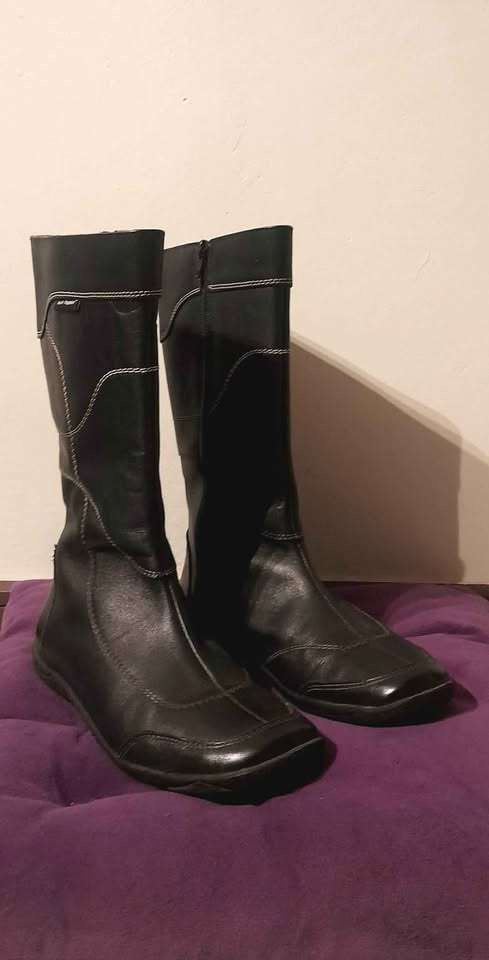 Botas negras de cuero - talla 35 - miniatura 1