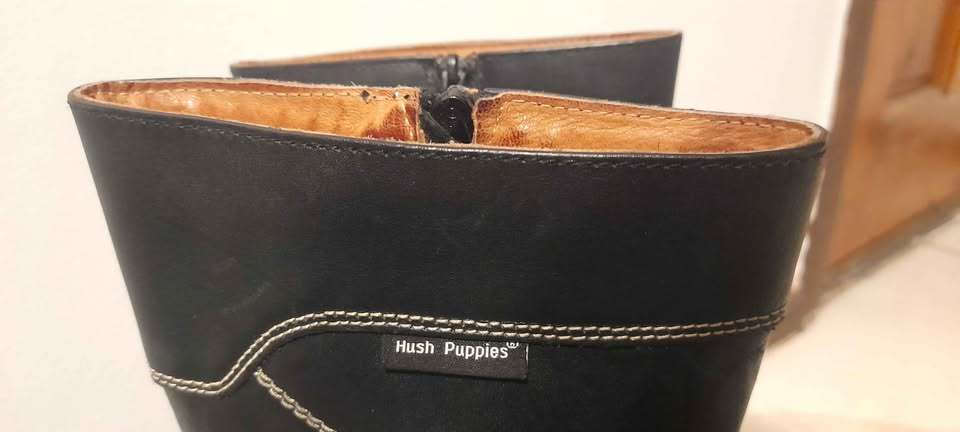 Botas negras de cuero - talla 35 - miniatura 2