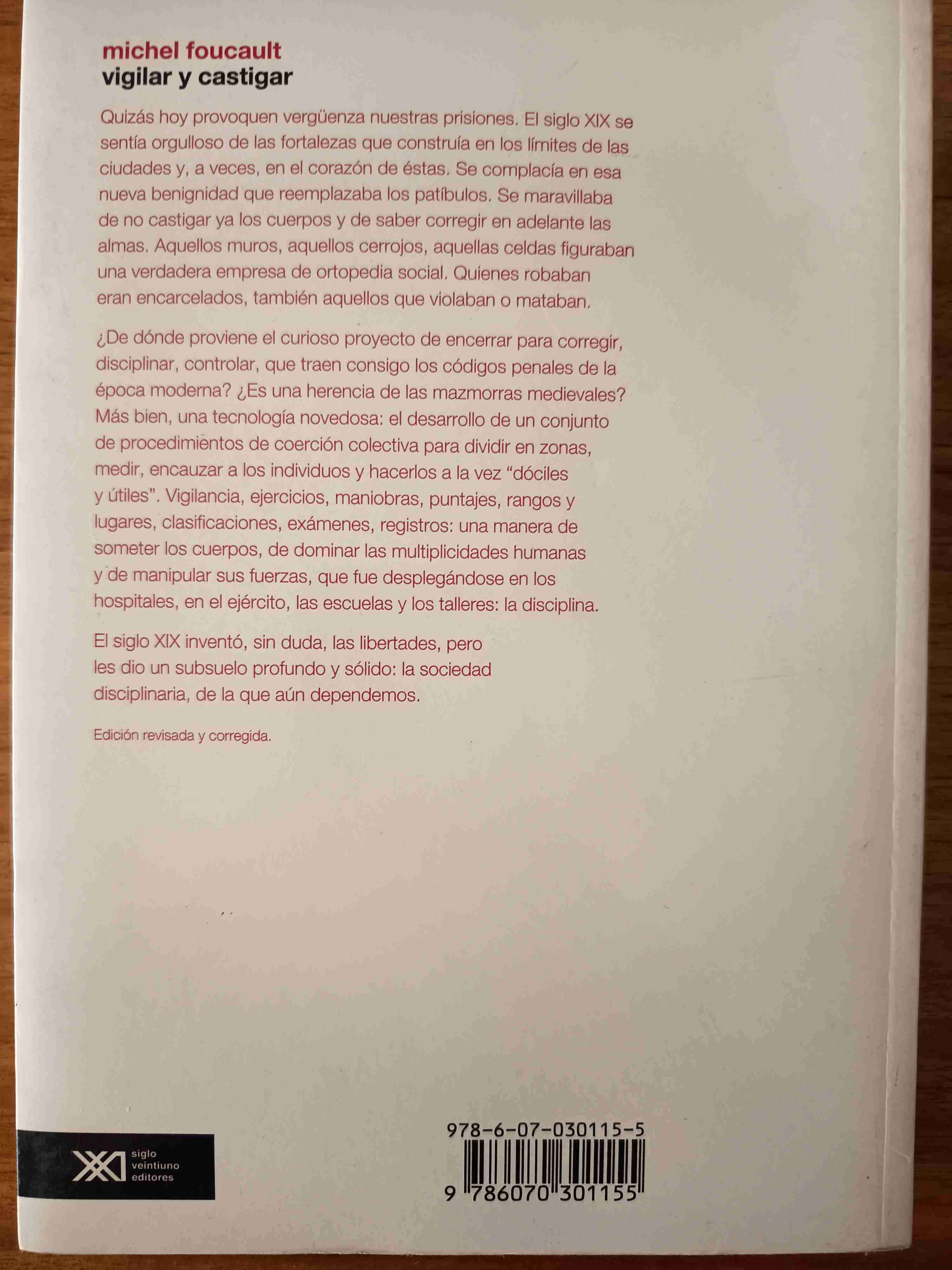 Vigilar y Castigar - Michael Foucault - miniatura 2