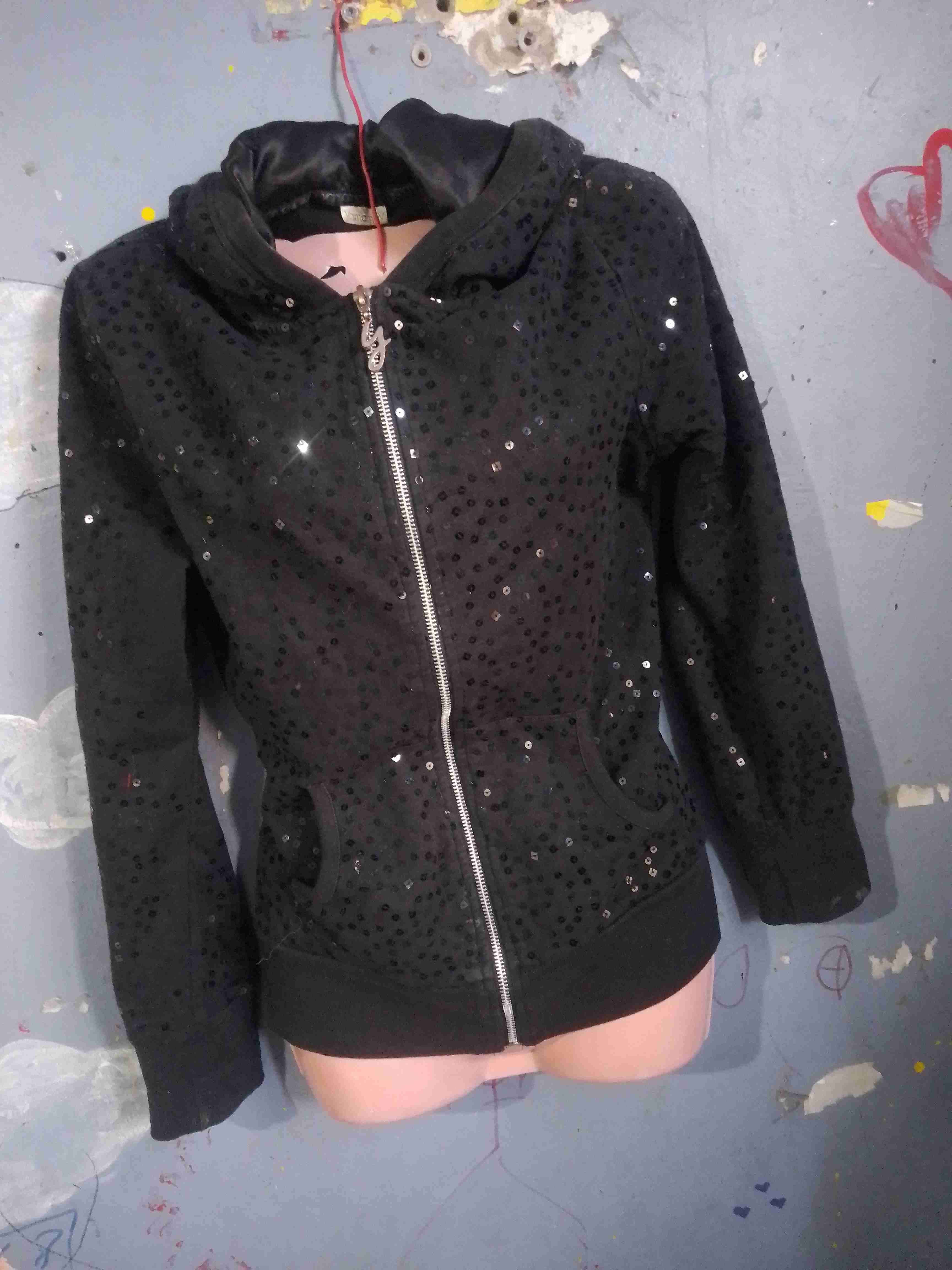 Kimono floral con blusa beige - miniatura 4