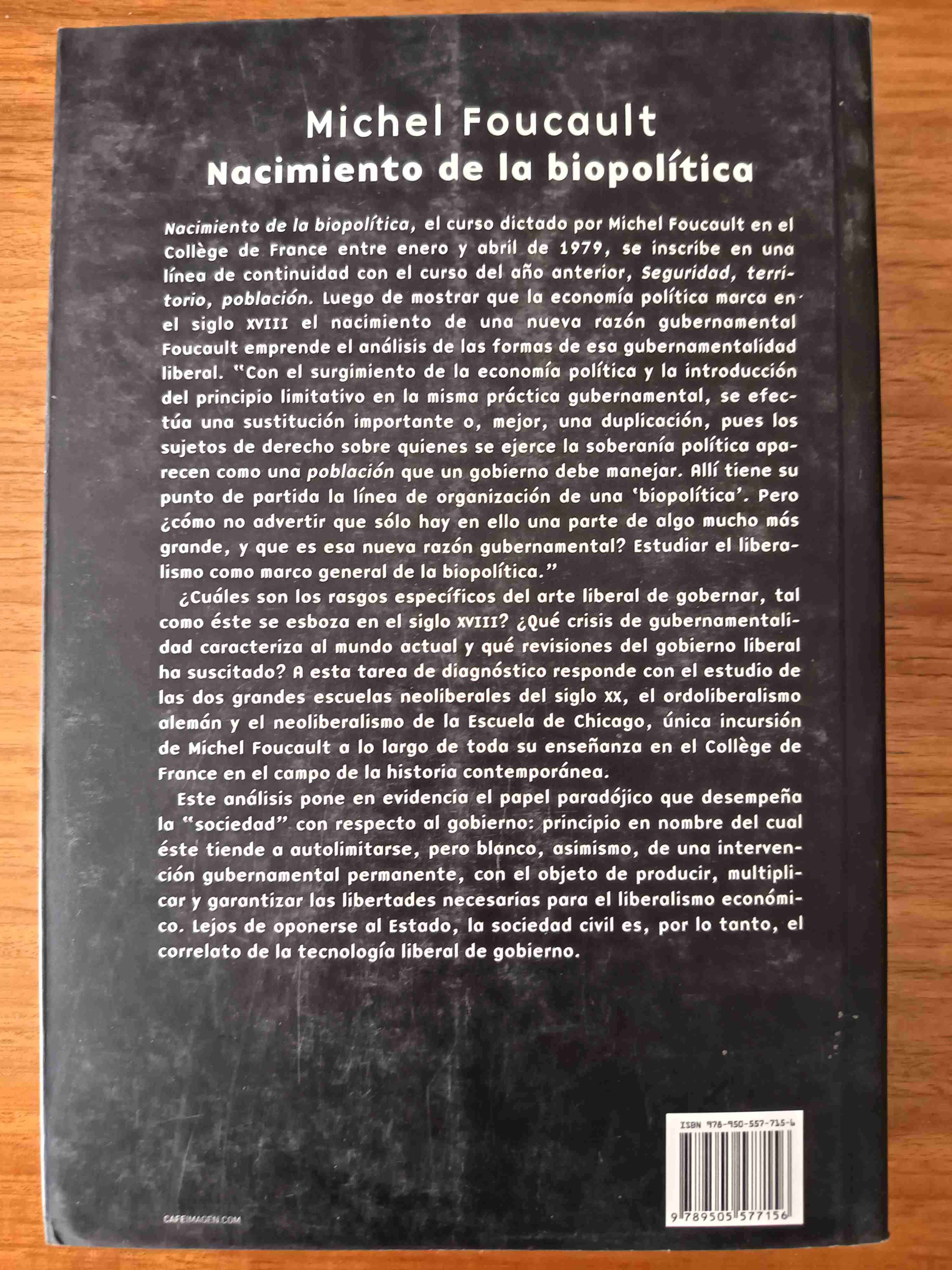 Nacimiento de la biopolítica - Michael Foucault - miniatura 2