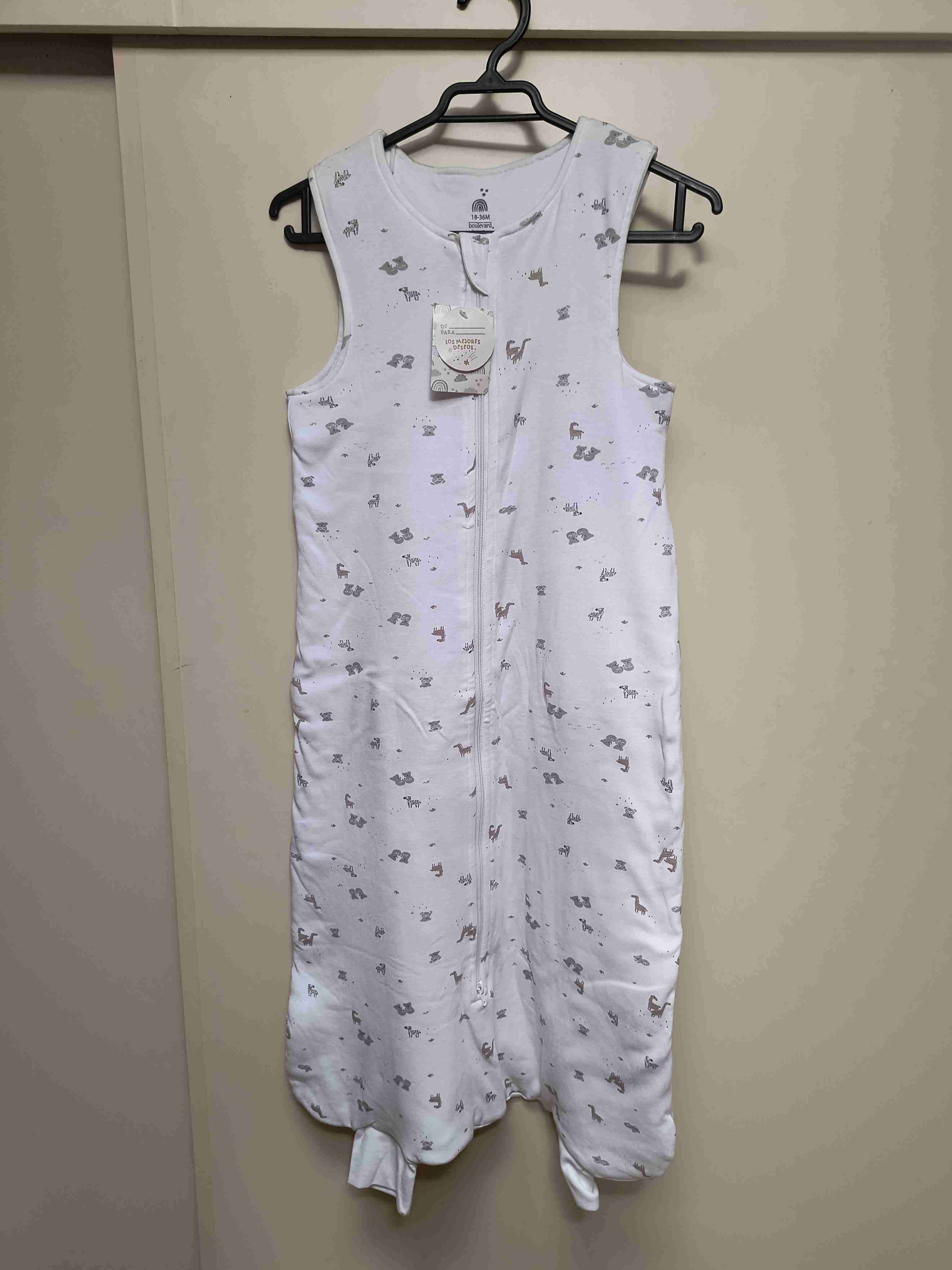 Saco de dormir para bebé blanco - miniatura 1