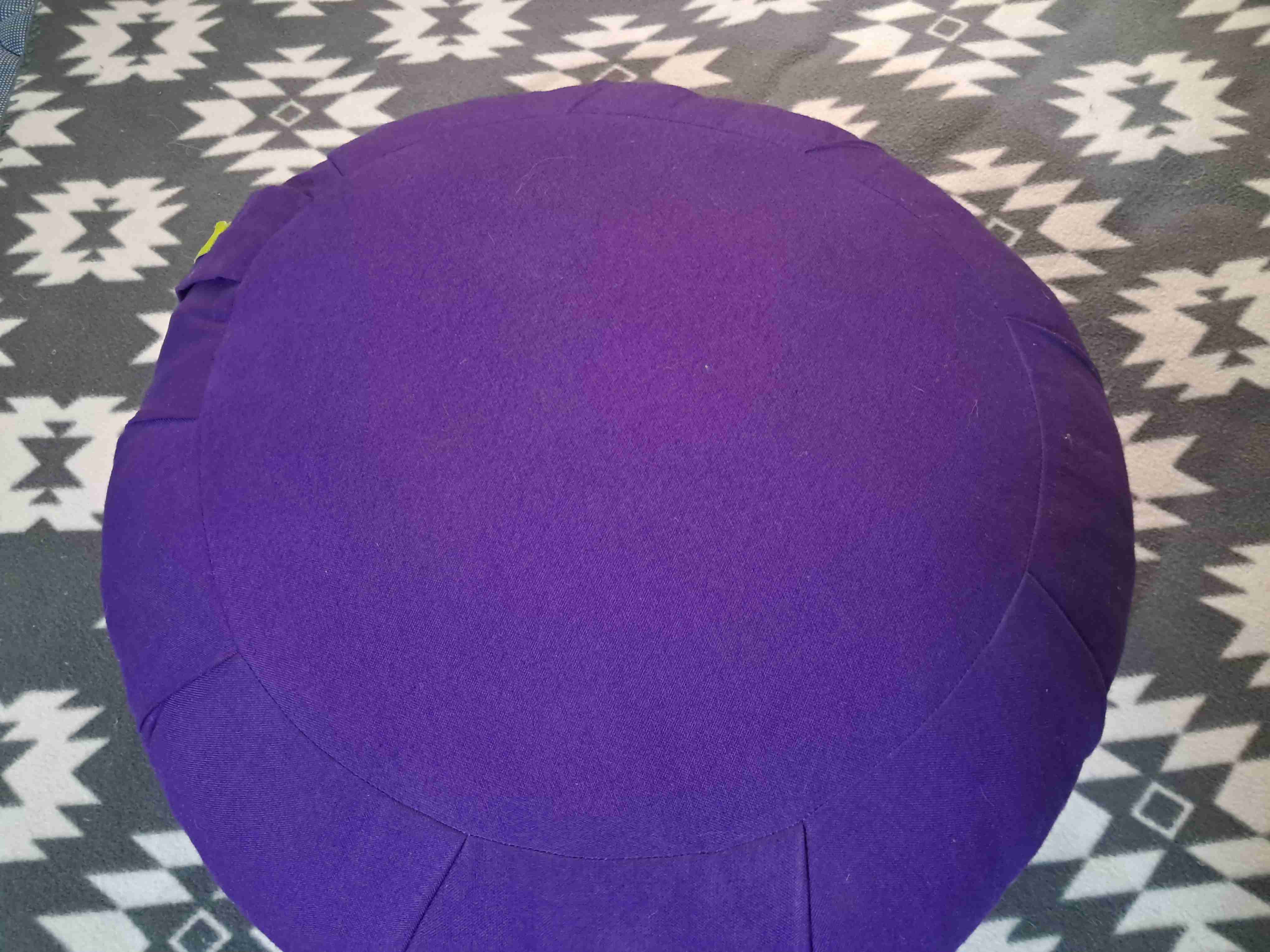 Zafu  de meditación redondo morado - miniatura 2
