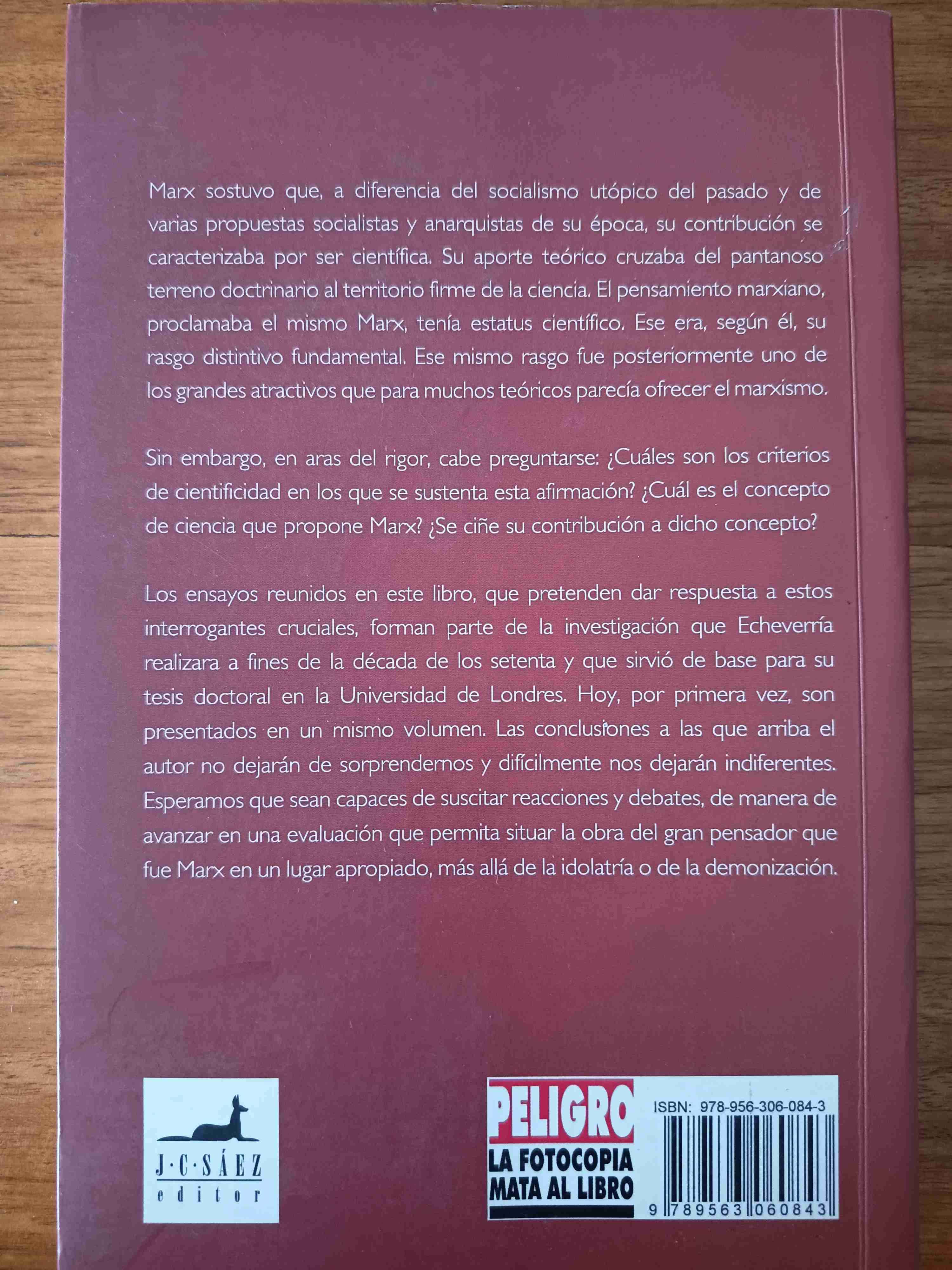 La ciencia presunta de Marx - Rafael Echeverría - miniatura 2