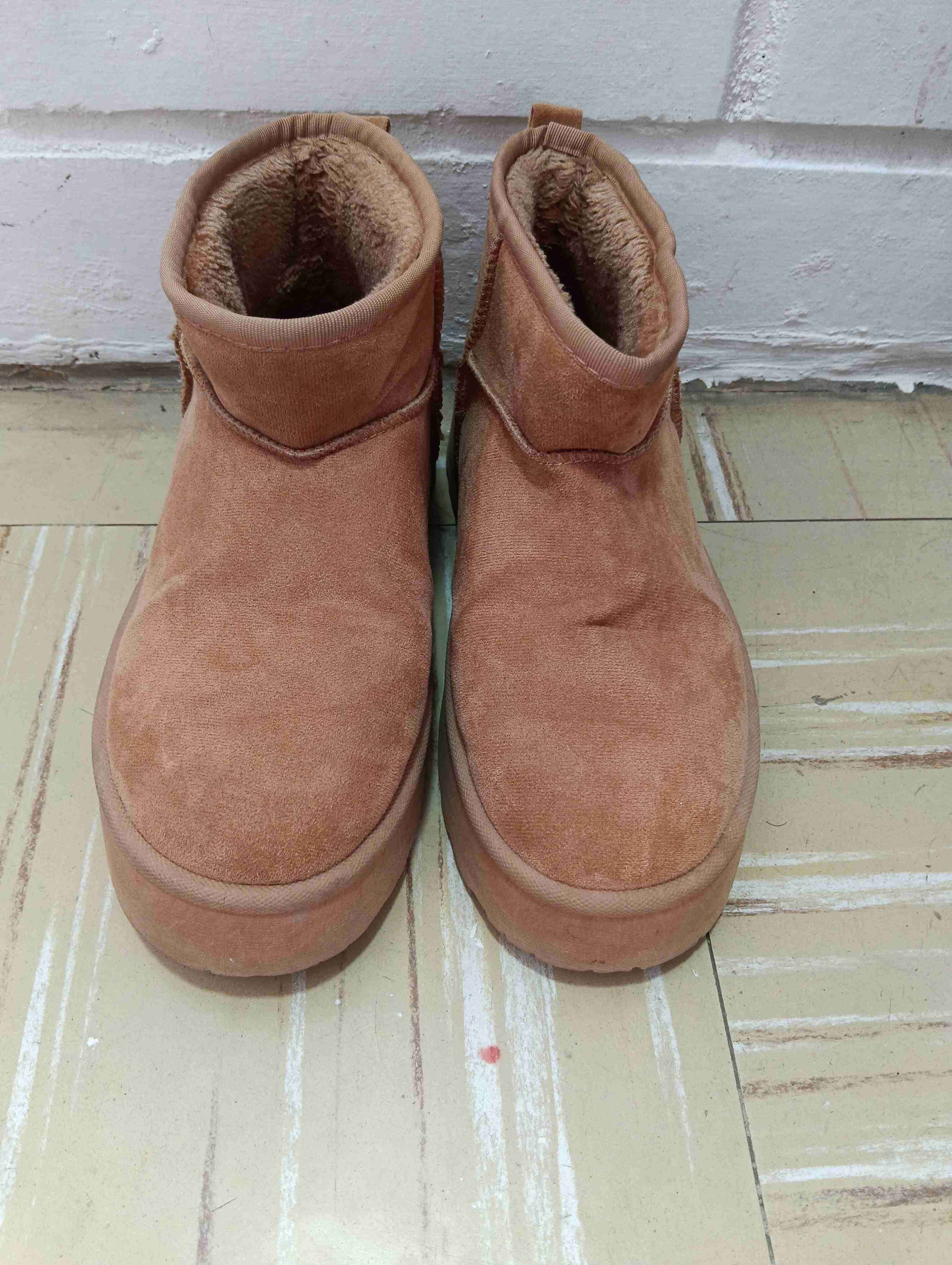 Botines de gamuza color camel