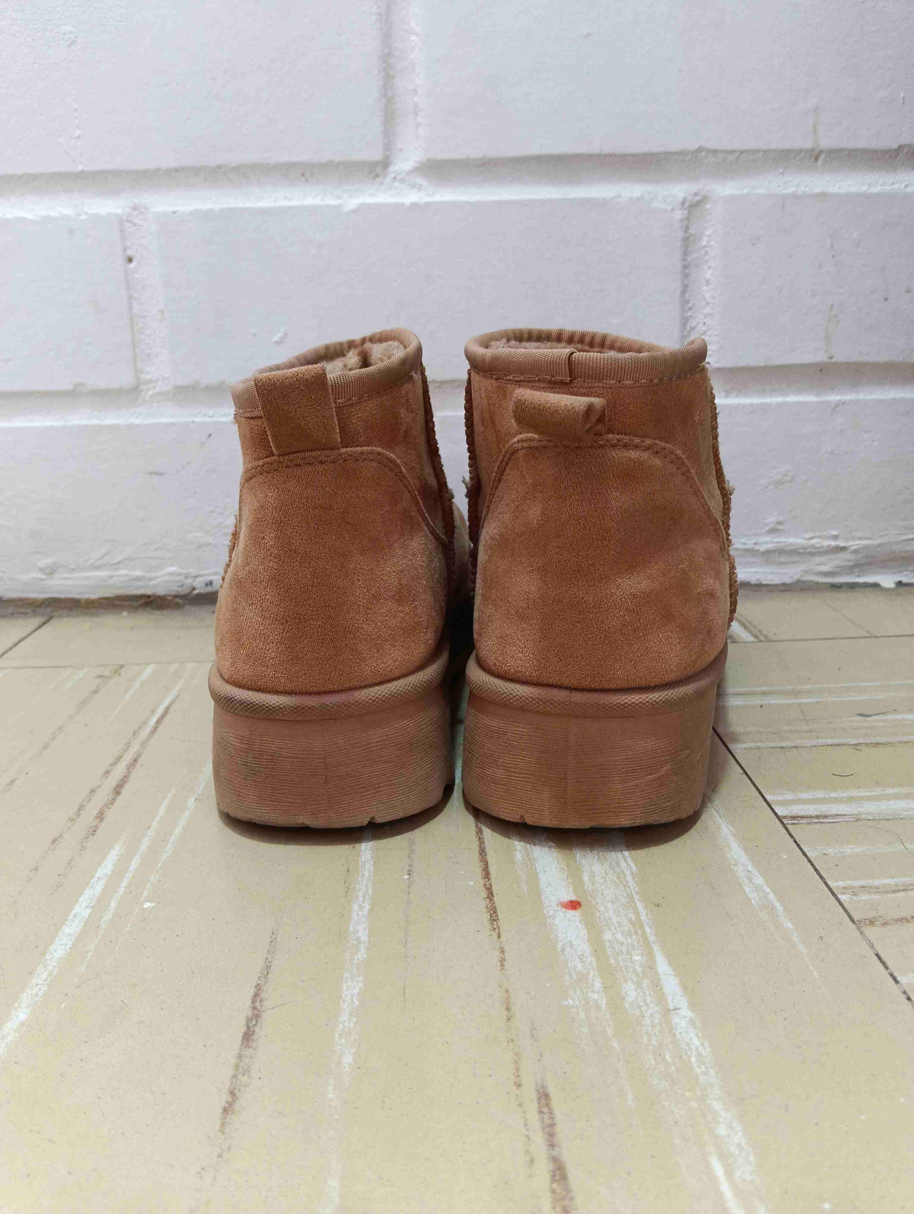 Botines de gamuza color camel - miniatura 2