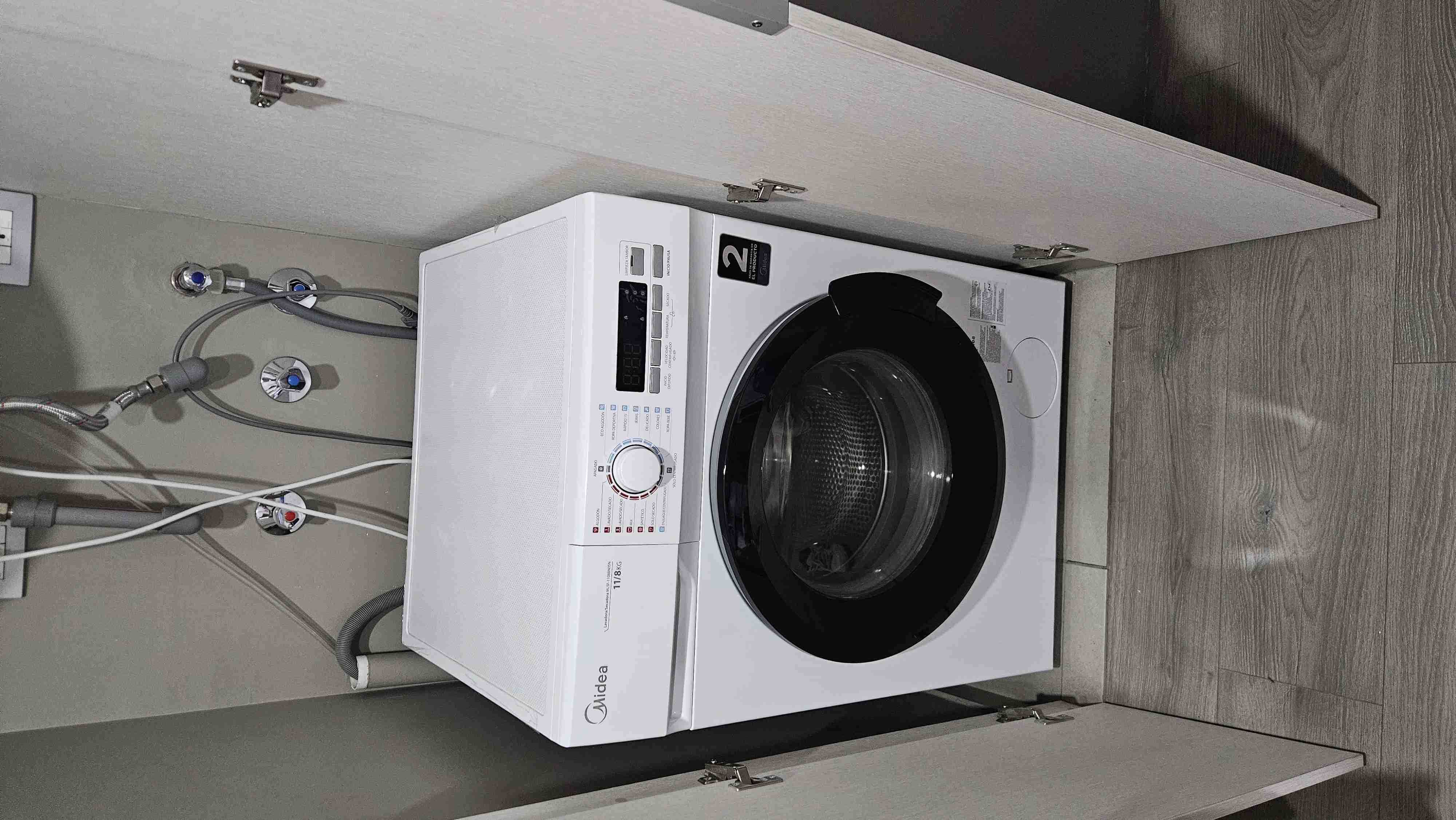 Lavadora secadora Midea blanca - miniatura 1