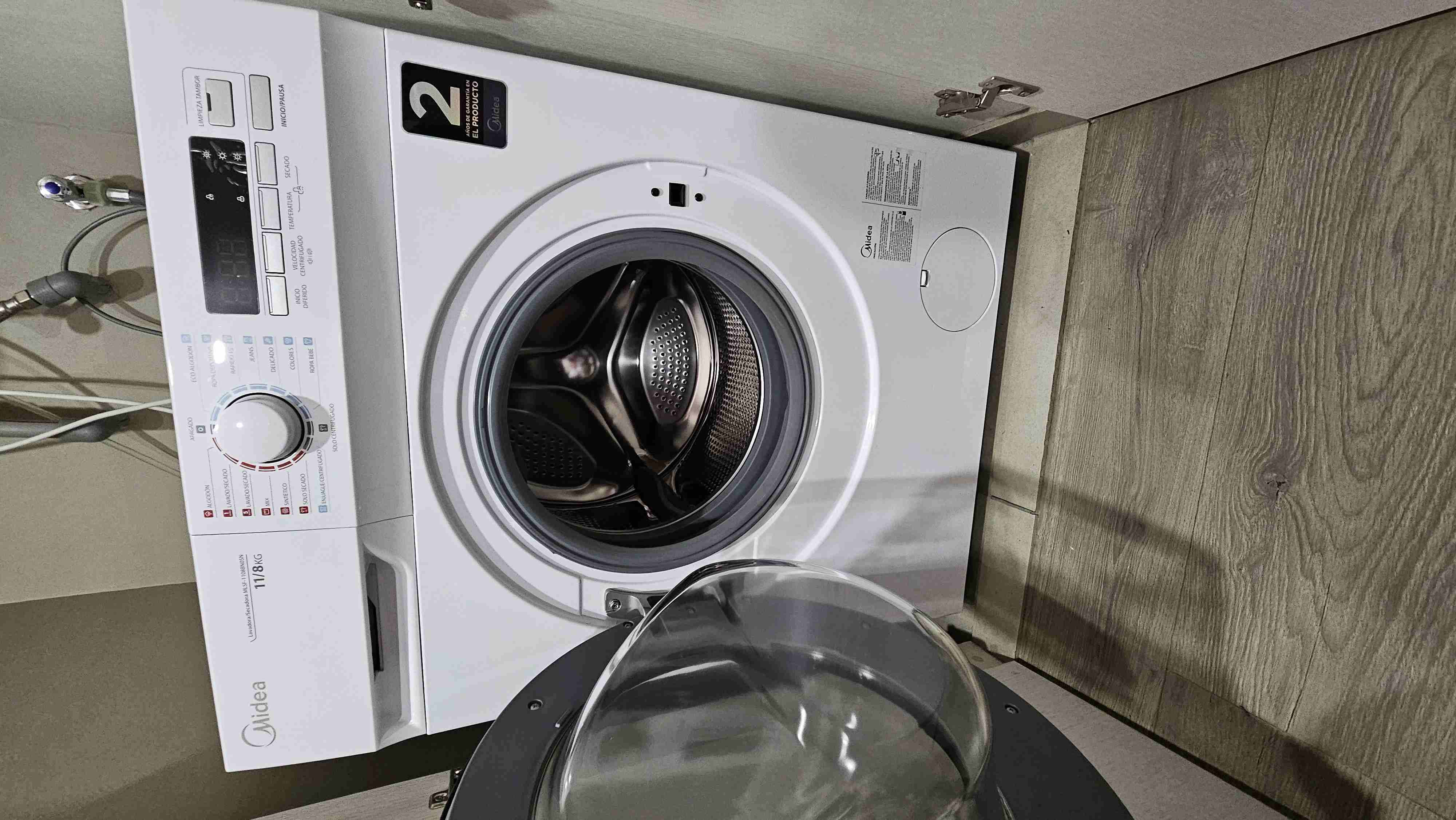 Lavadora secadora Midea blanca - miniatura 3