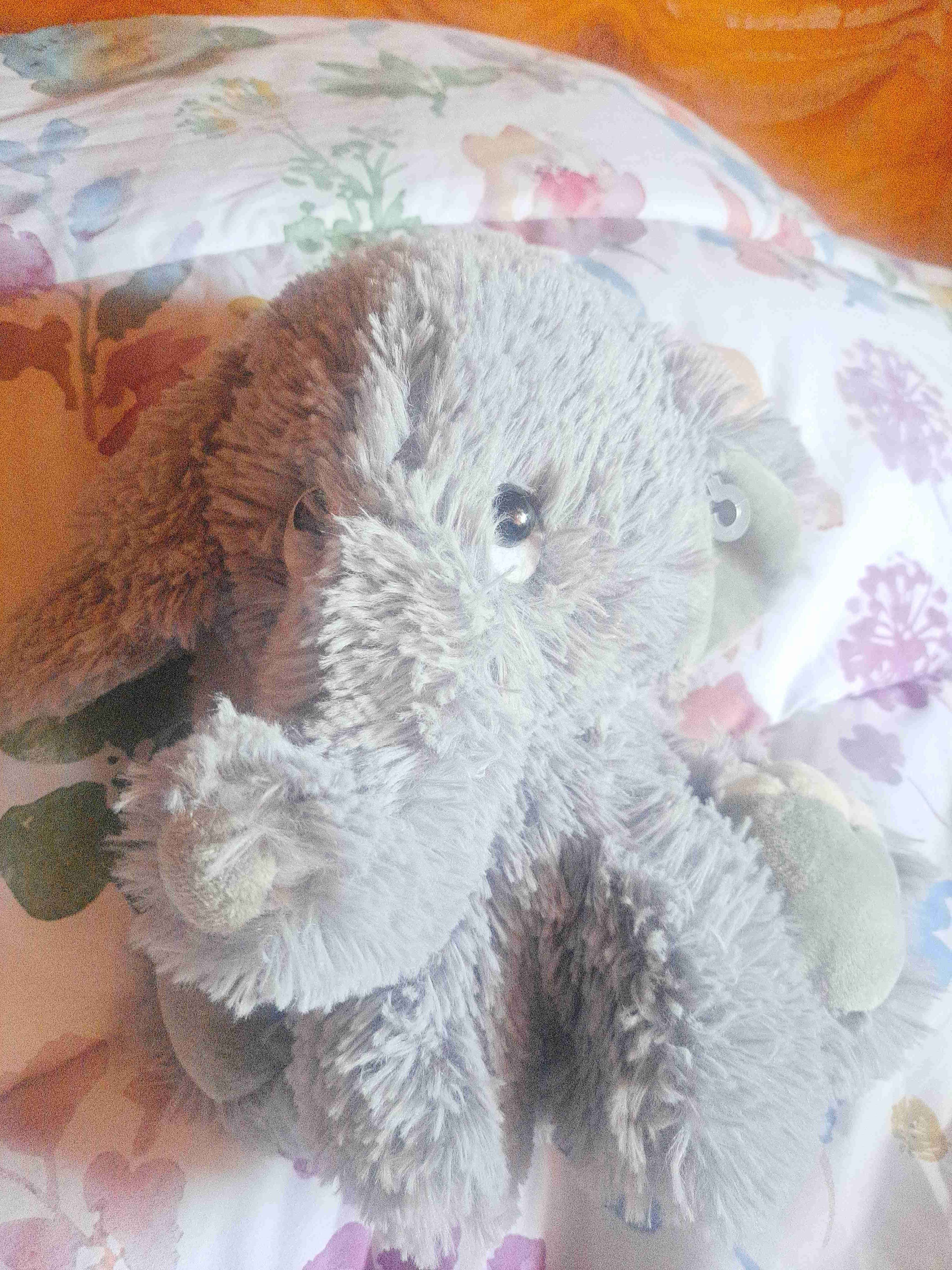 Peluche de elefante gris
