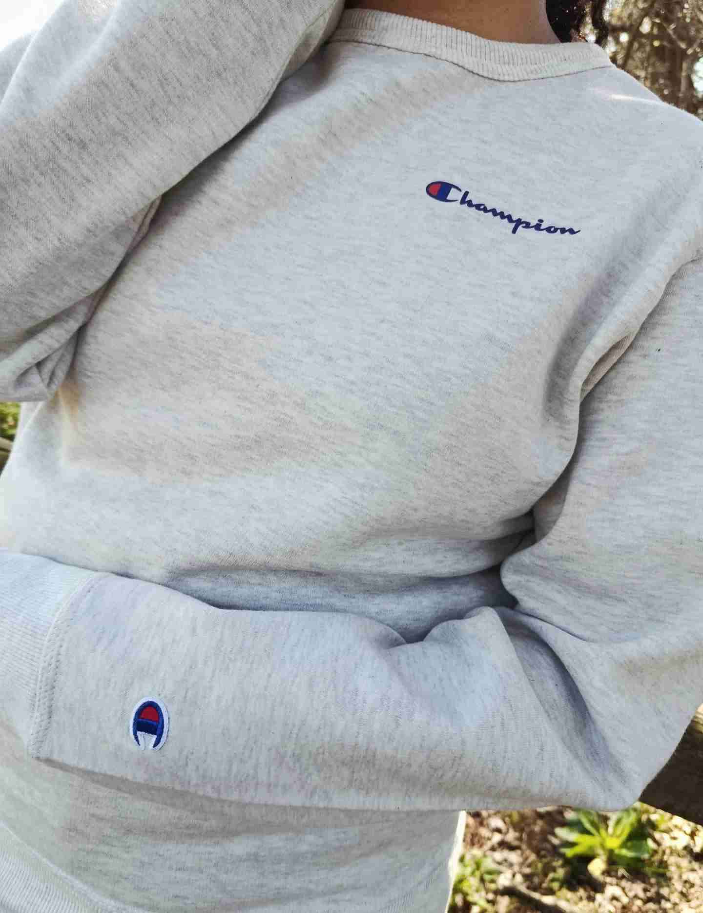 Polerón gris Champion - miniatura 2